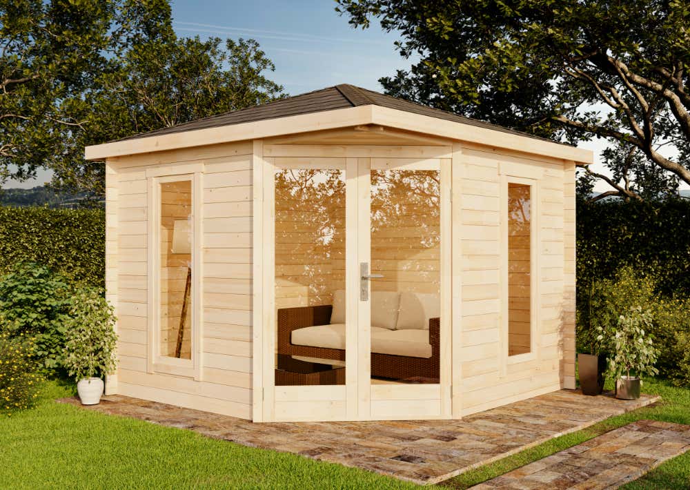 5-Eck Gartenhaus Liwa Compact 3x3m | Rabatt: 16 %