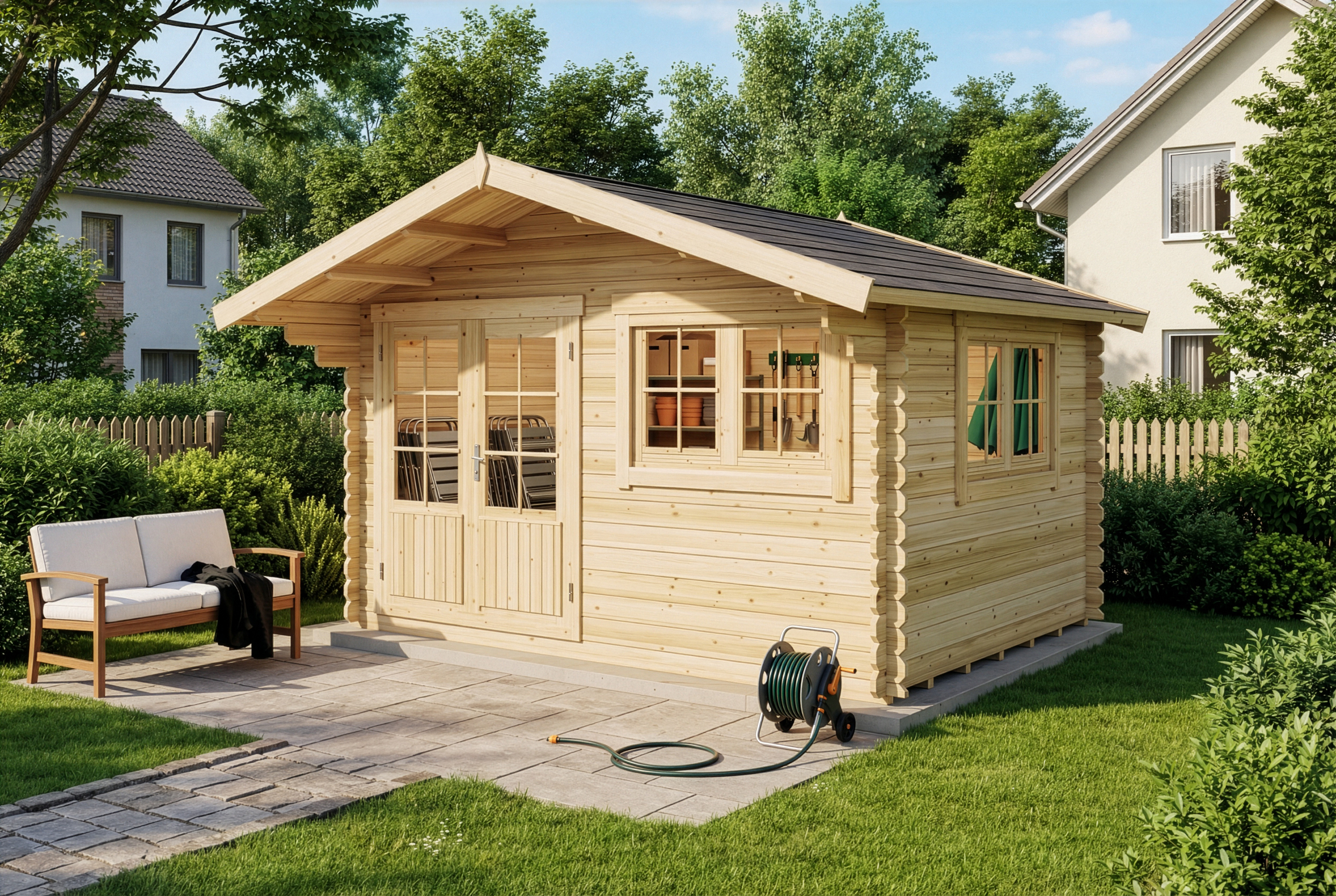 Gartenhaus Gabriel 400 x 300 cm 4x4m | Rabatt: 19 %