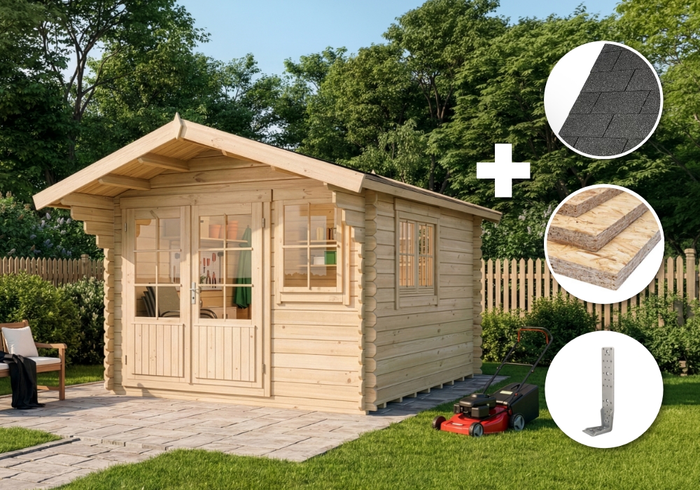 ECO Set - Gartenhaus Gabriel 300 x 400 cm 4x3m