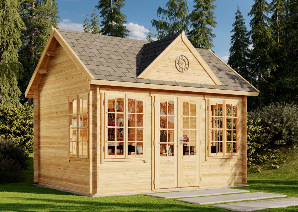 Gartenhaus CLOCKHOUSE® Royal 4x4m