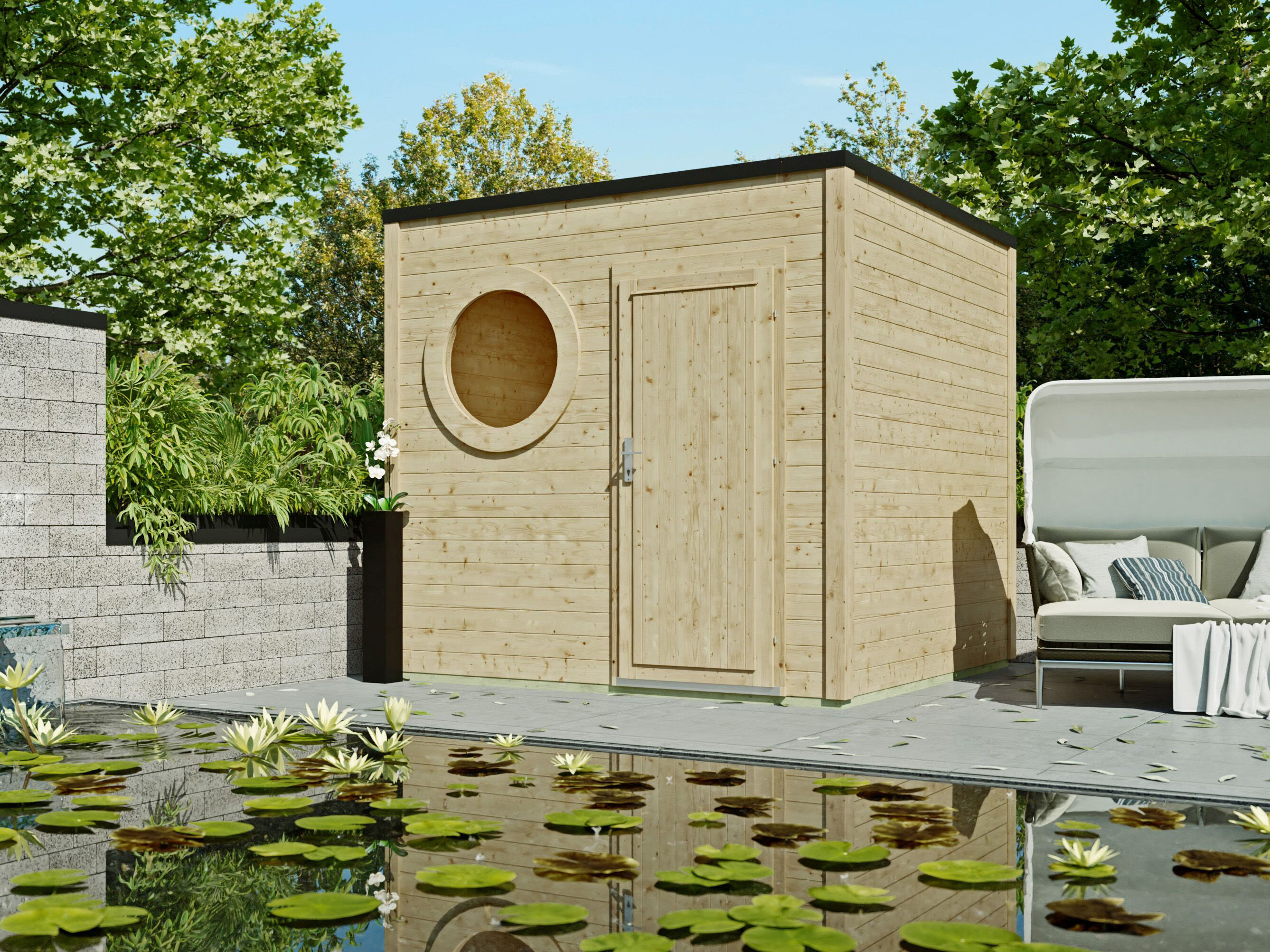 Fjordholz Gartenhaus Modell Rondo 40 A 3x2m | Rabatt: 26 %