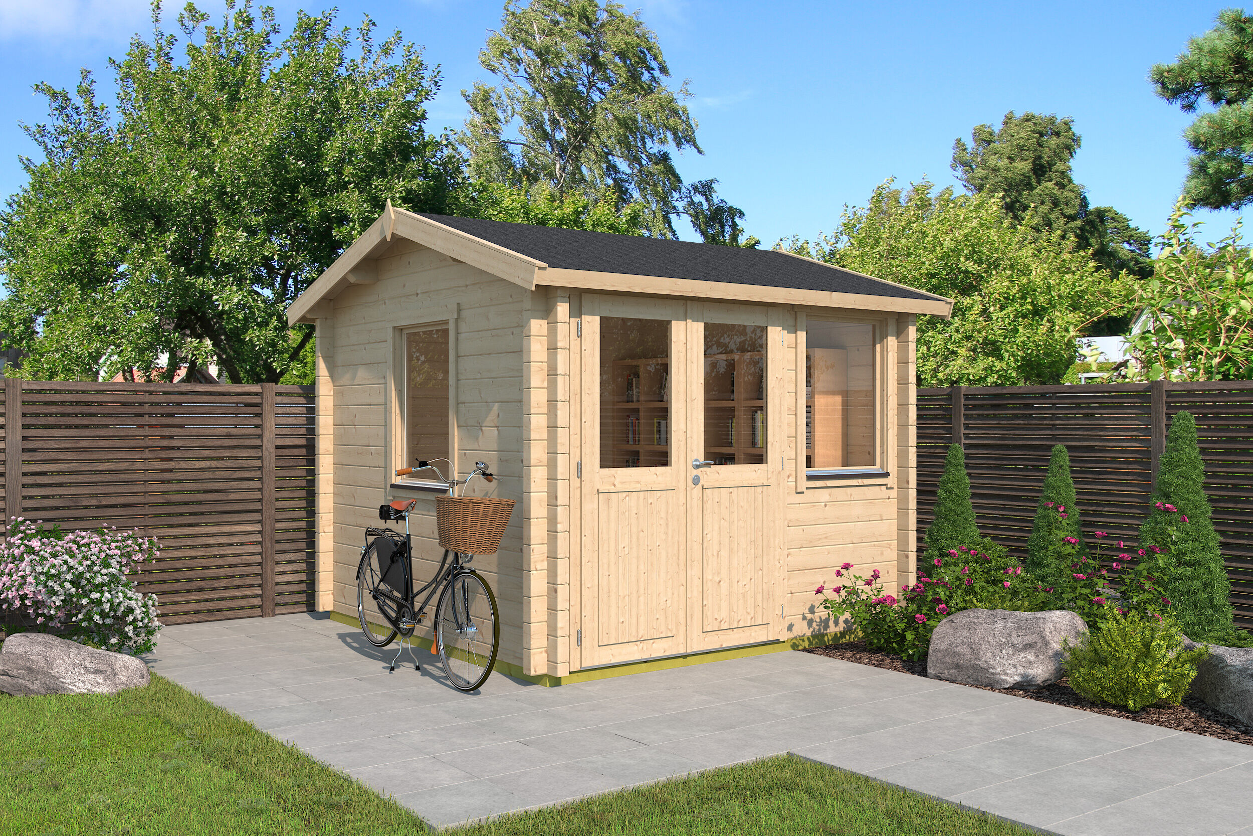 Fjordholz Gartenhaus Modell Narvic 70 A 4x3m | Rabatt: 26 %
