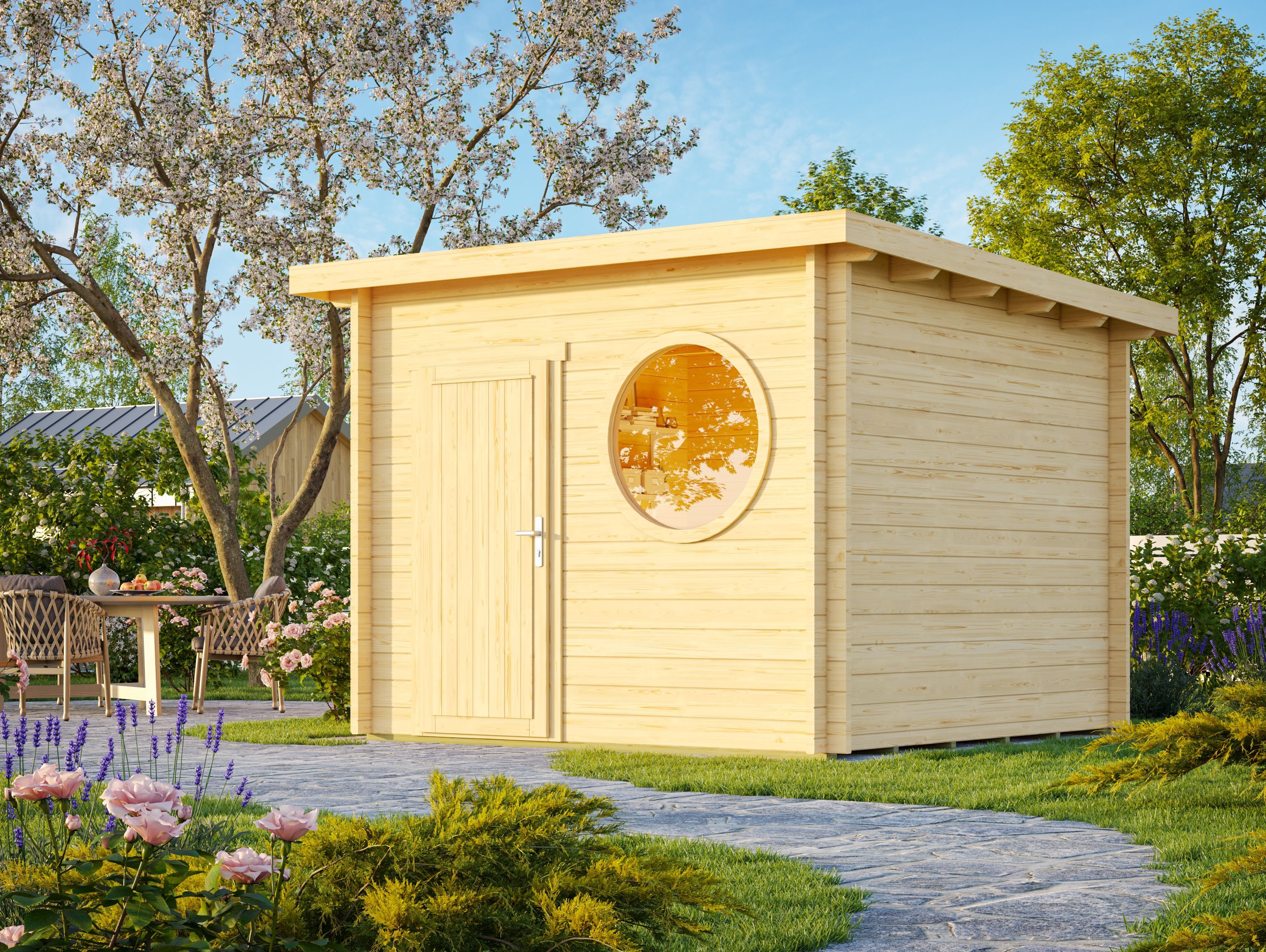 Fjordholz Pultdach Gartenhaus Modell Ezra 3N 3x2m | Rabatt: 26 %