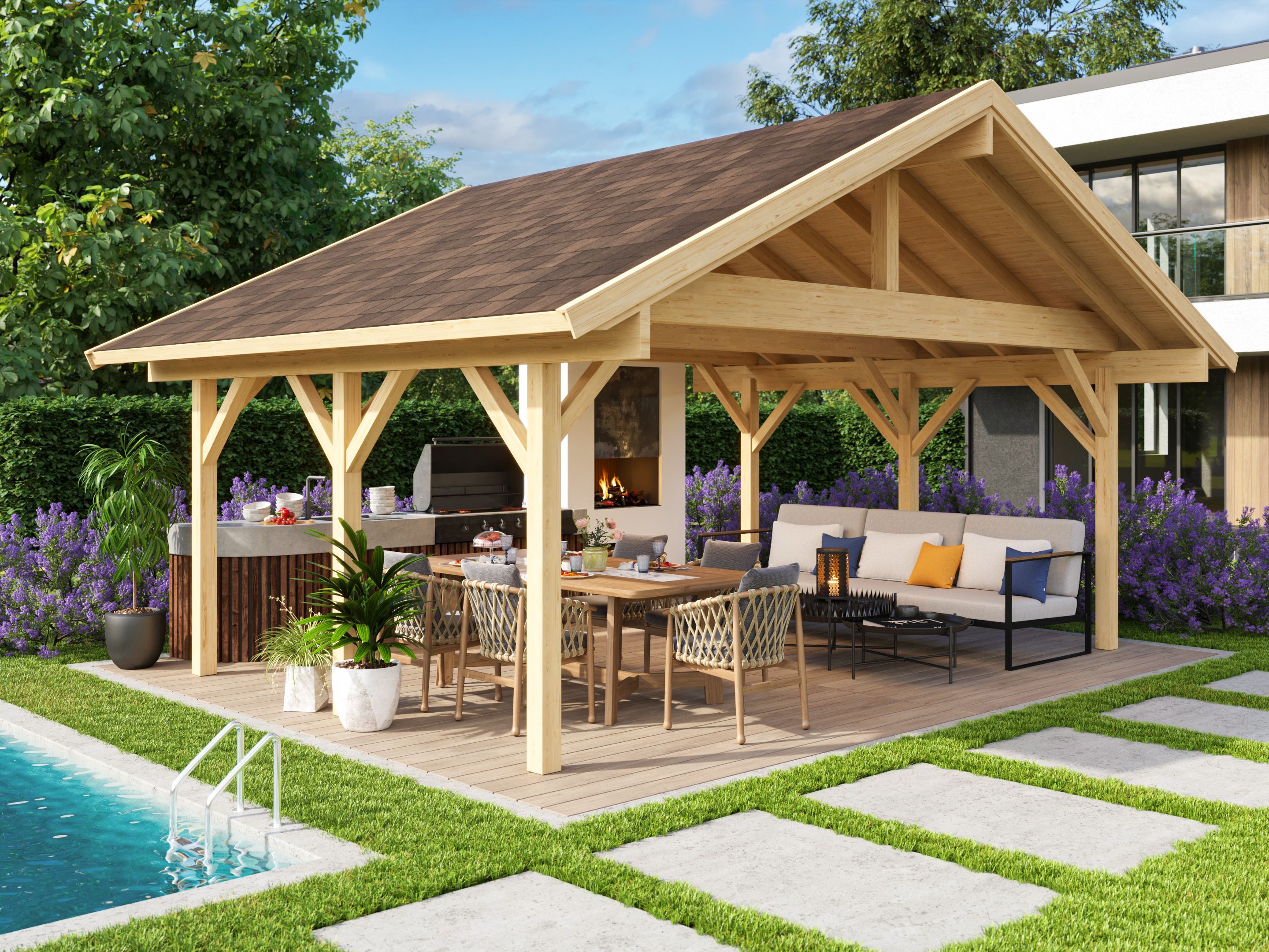 Fjordholz Garten Freisitz Modell Max XL | Rabatt: 26 %