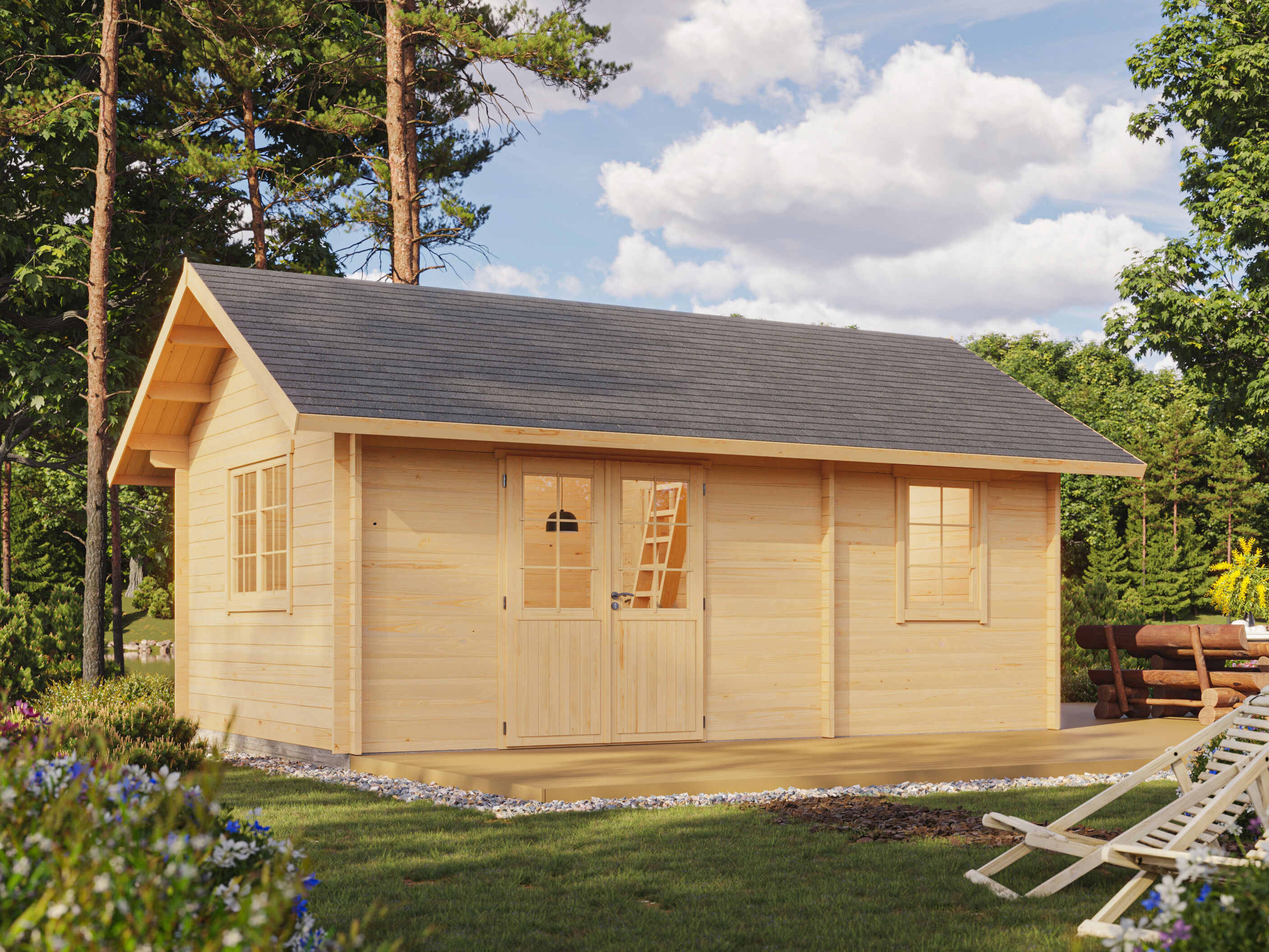 Fjordholz Ferien- und Freizeithaus  Modell Texas 7 6x4m | Rabatt: 26 %