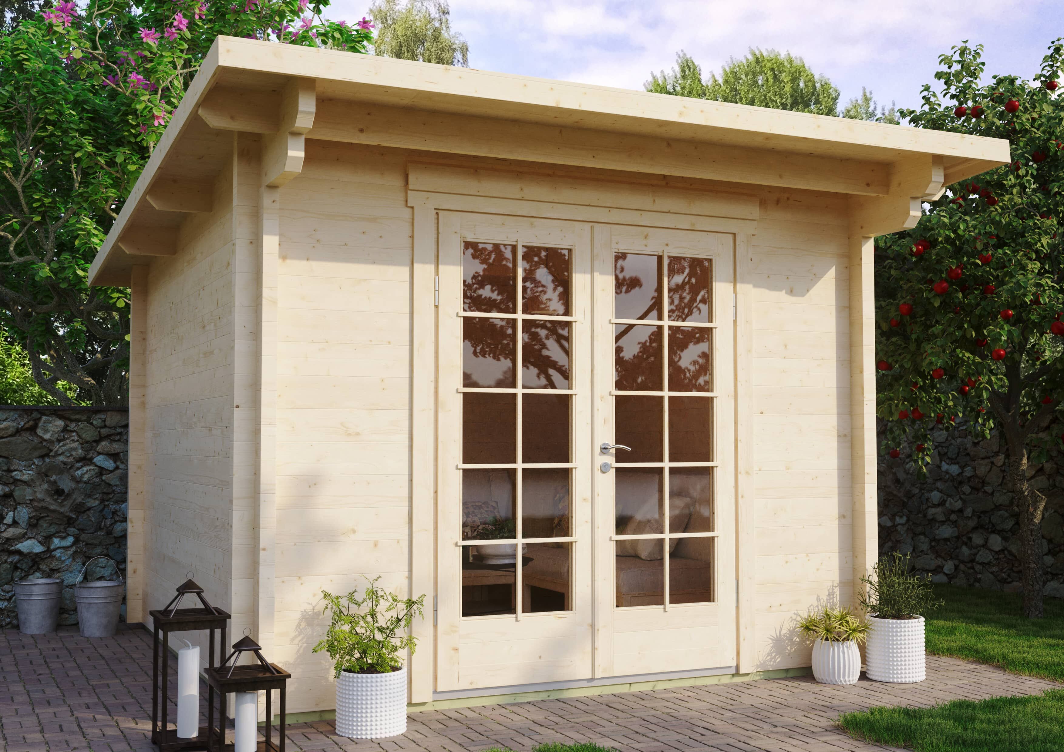 Fjordholz Gartenhaus Modell Jacob 70 A 3x3m | Rabatt: 26 %