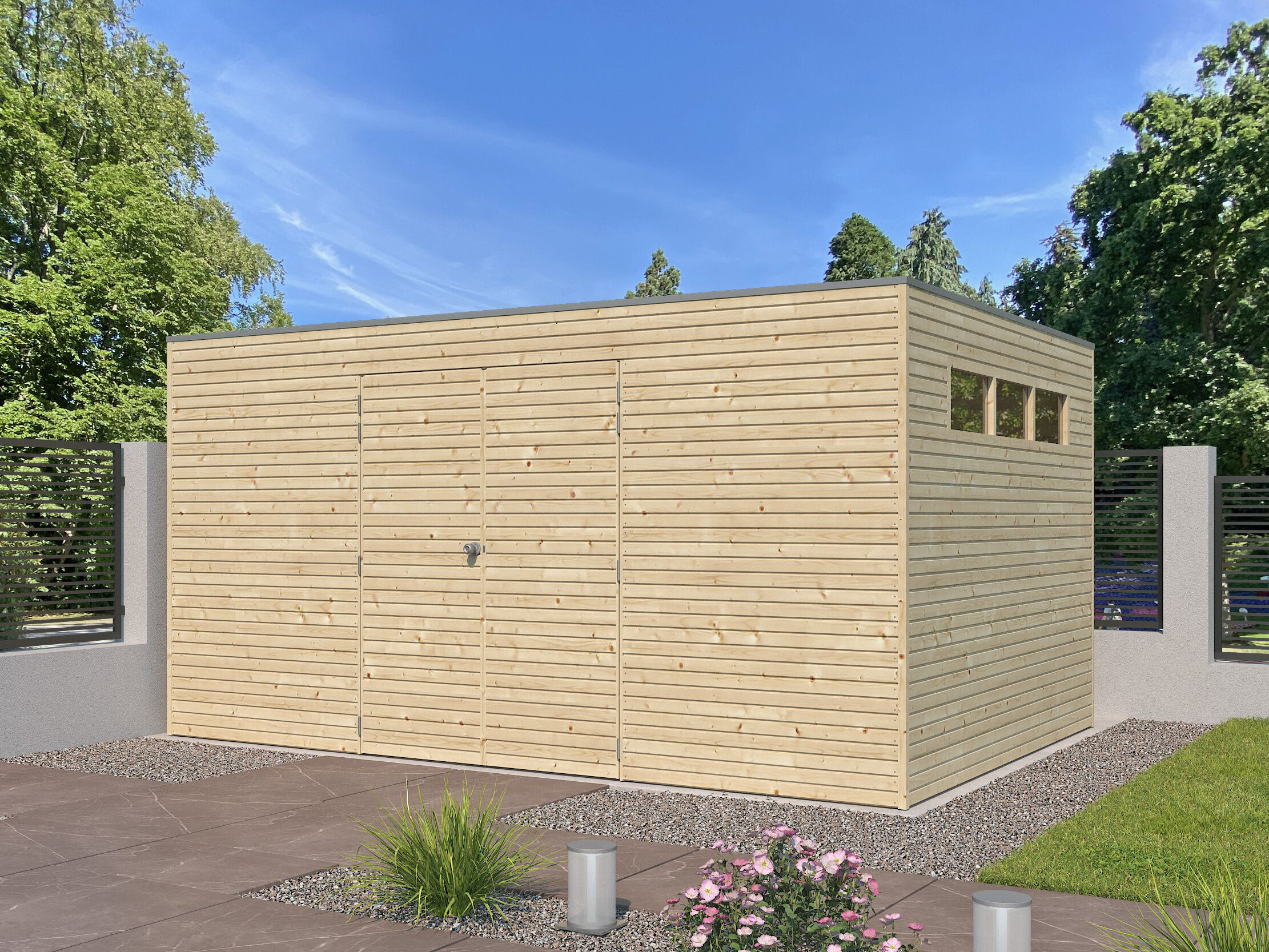Gartenhaus Modell QB-Line 12,60 m² 4x3m | Rabatt: 26 %
