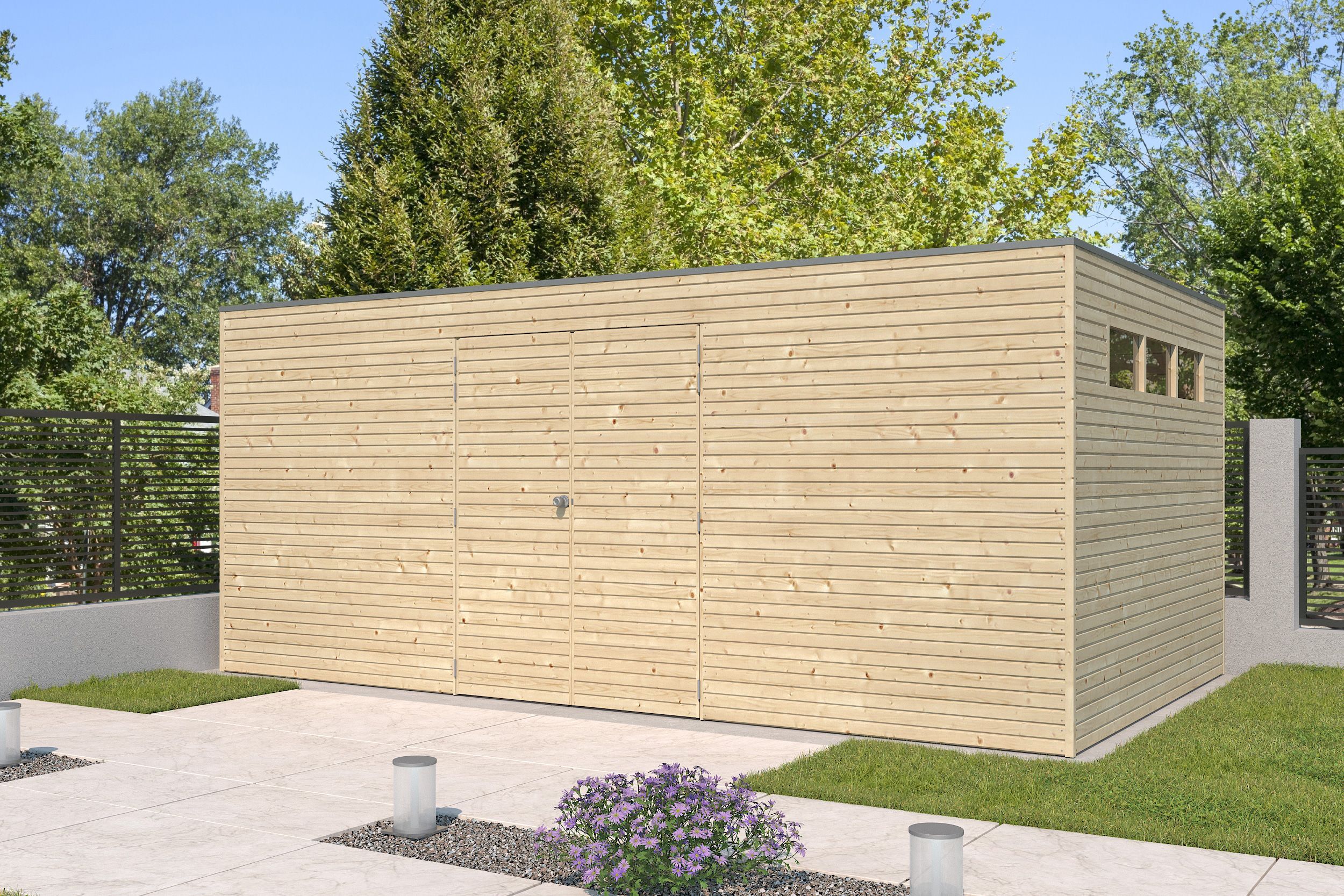 Gartenhaus Modell QB-Line 15,30 m² 5x3m | Rabatt: 26 %