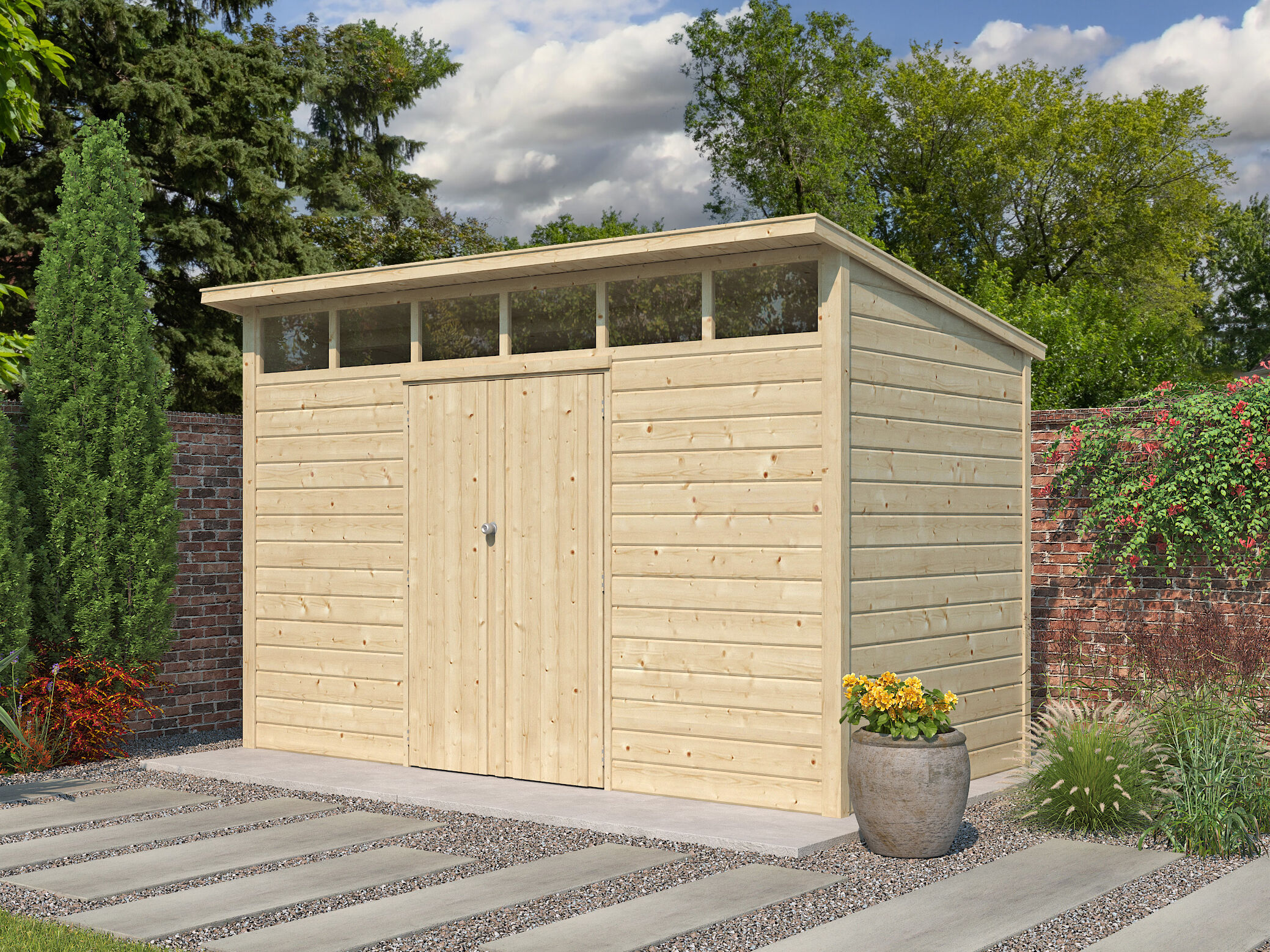 Gartenhaus Modell Q-Line 6,48 m² 3x2m | Rabatt: 26 %