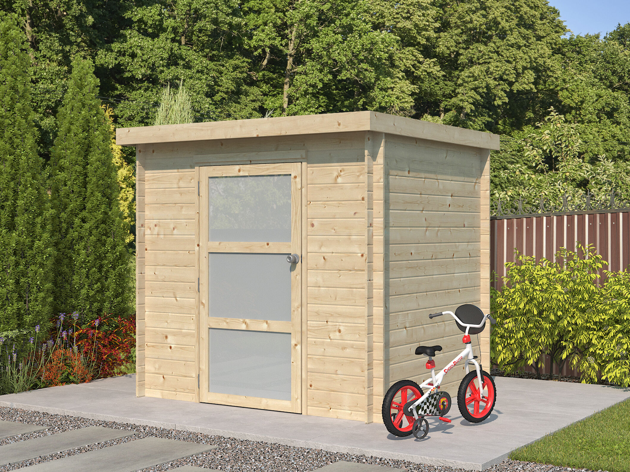 Gerätehaus Modell Nyborg 3,59 m² 2x2m | Rabatt: 26 %