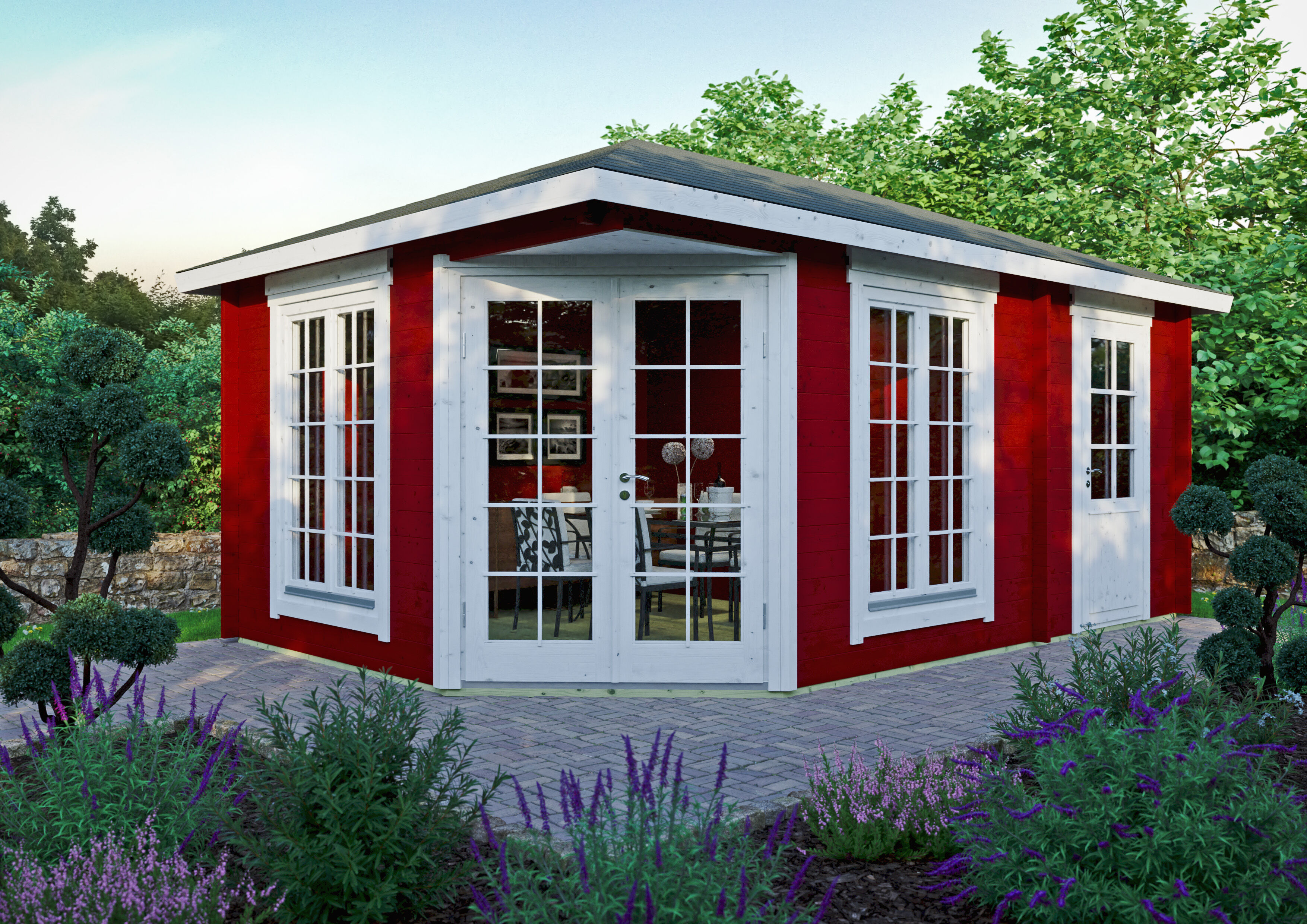 Fjordholz Gartenhaus Modell Glasgow 44 B 5x4m | Rabatt: 26 %