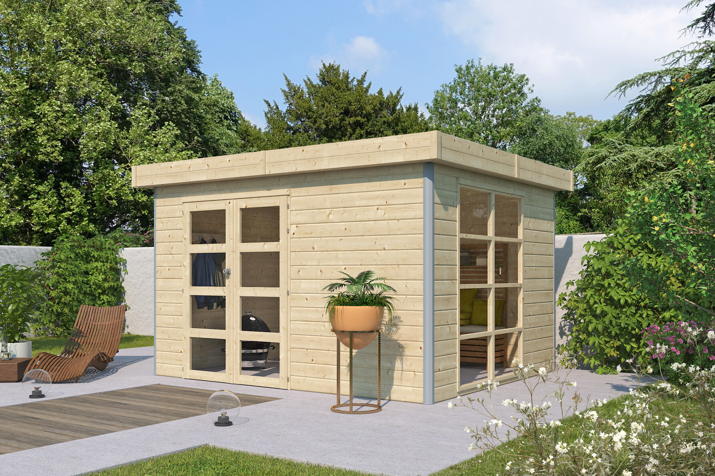 Gartenhaus Alu-Line Modell Misaka 3x3m | Rabatt: 26 %