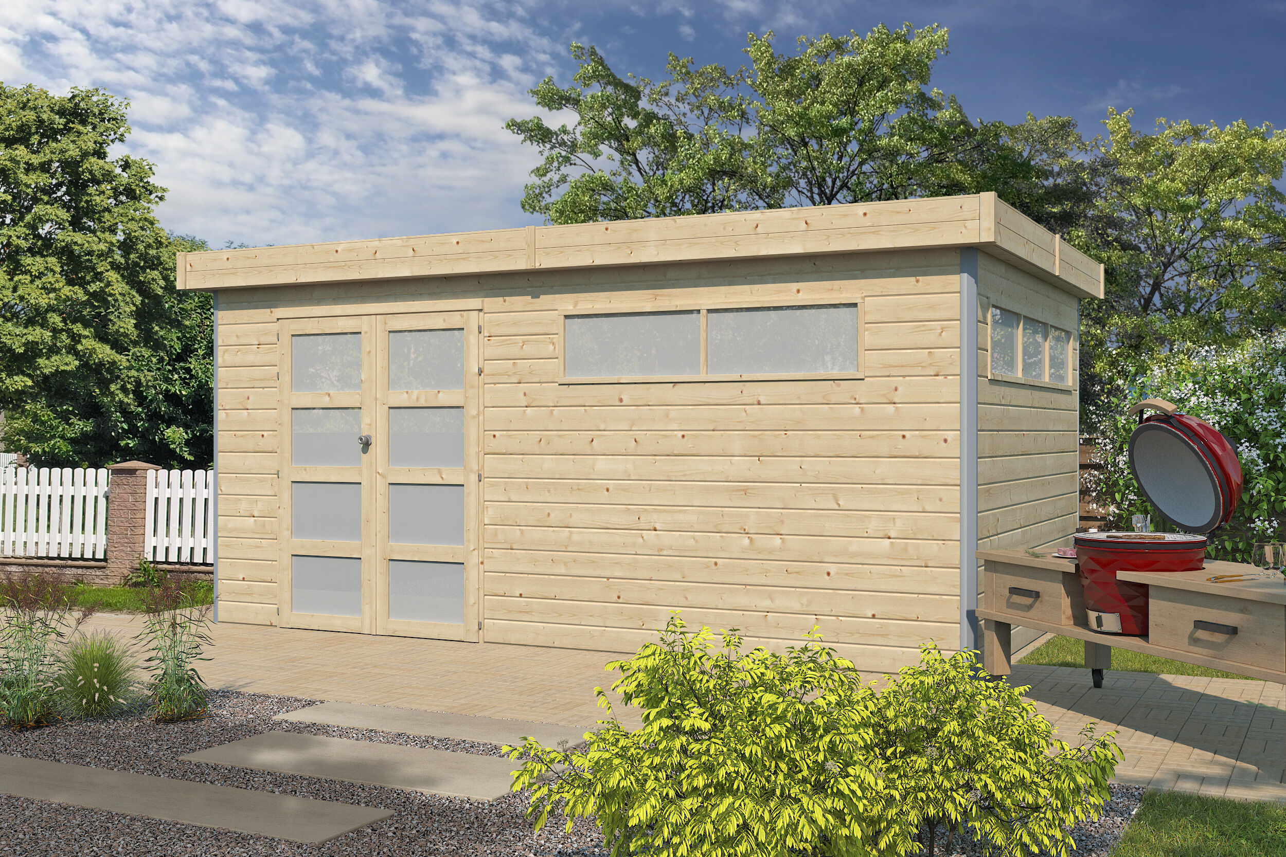 Gartenhaus Alu-Line Modell Kasuko-XL 6x4m | Rabatt: 26 %
