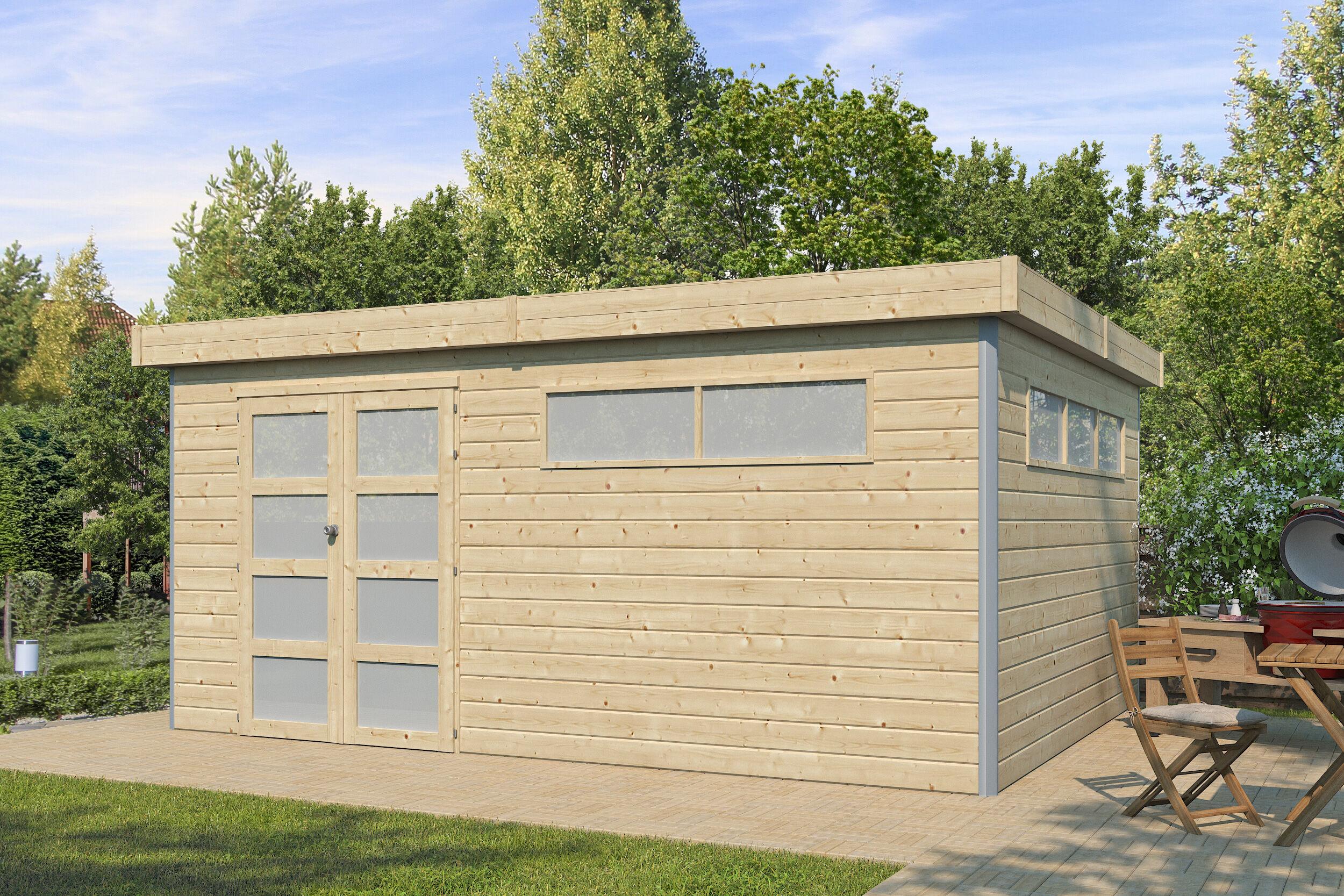 Gartenhaus Alu-Line Modell Kasuko-XXL 6x4m | Rabatt: 26 %
