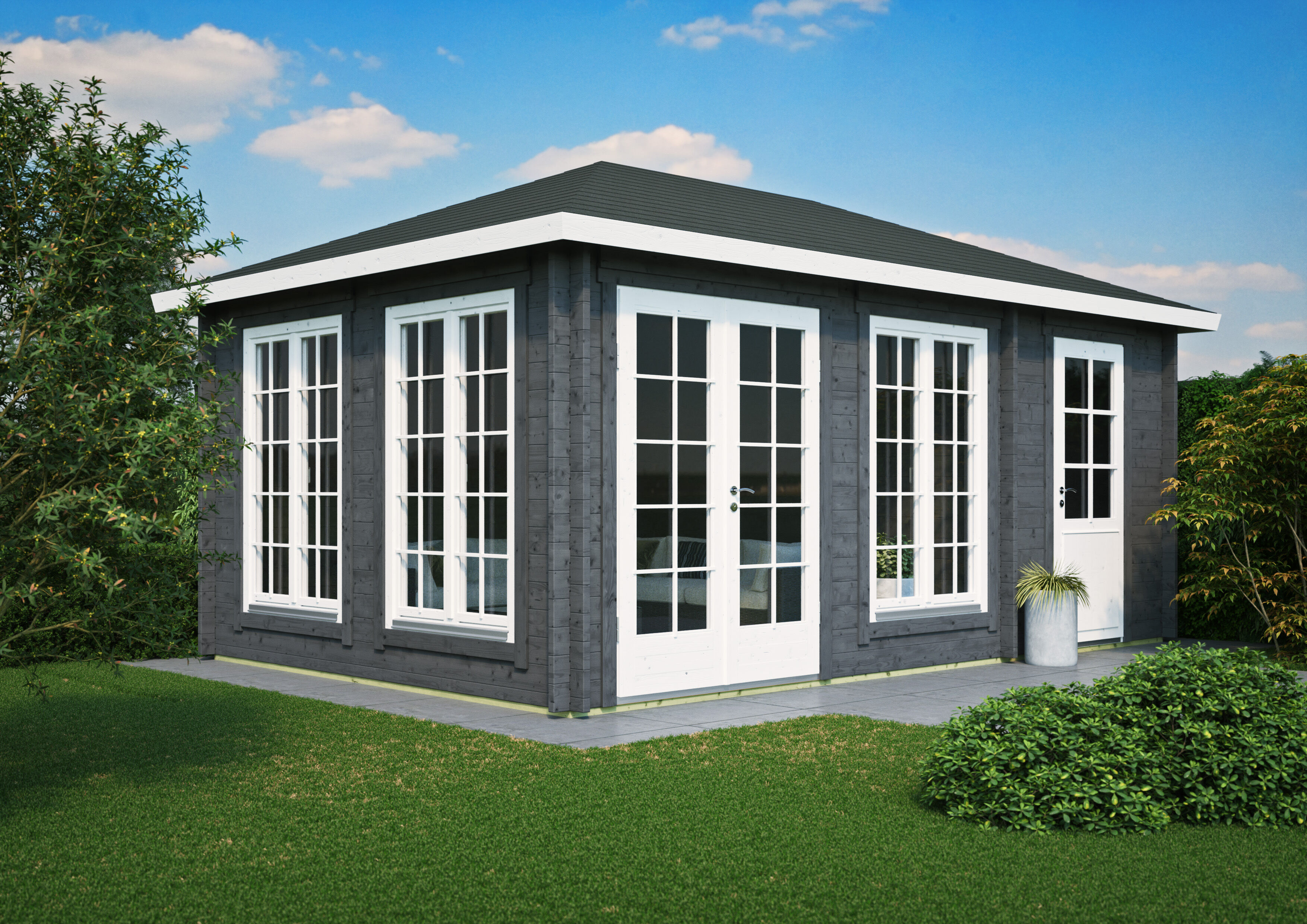 Gartenhaus Modell Porto 44 A 4x3m | Rabatt: 26 %