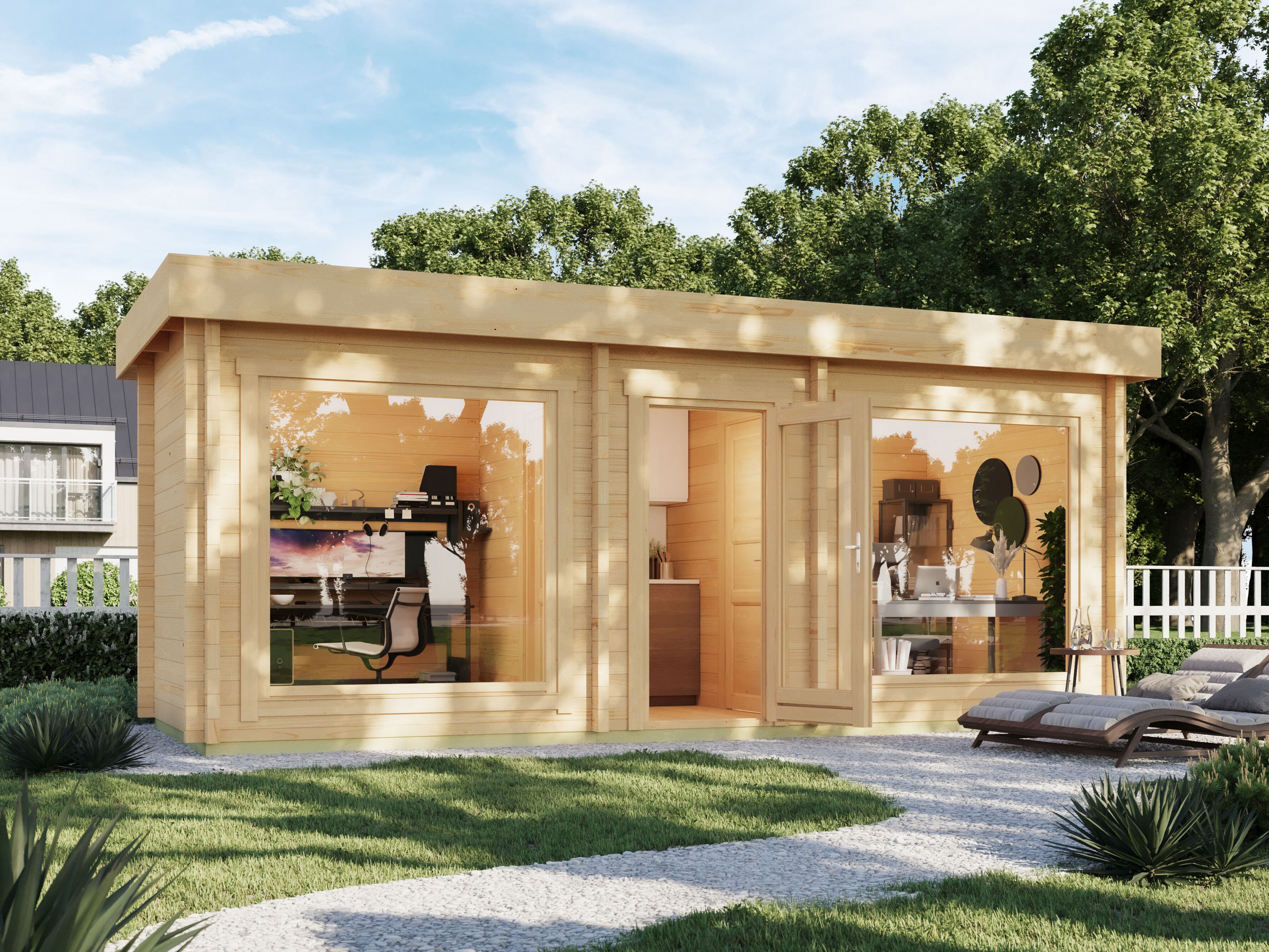 Fjordholz Gartenhaus Modell Funny 70 6x4m | Rabatt: 26 %
