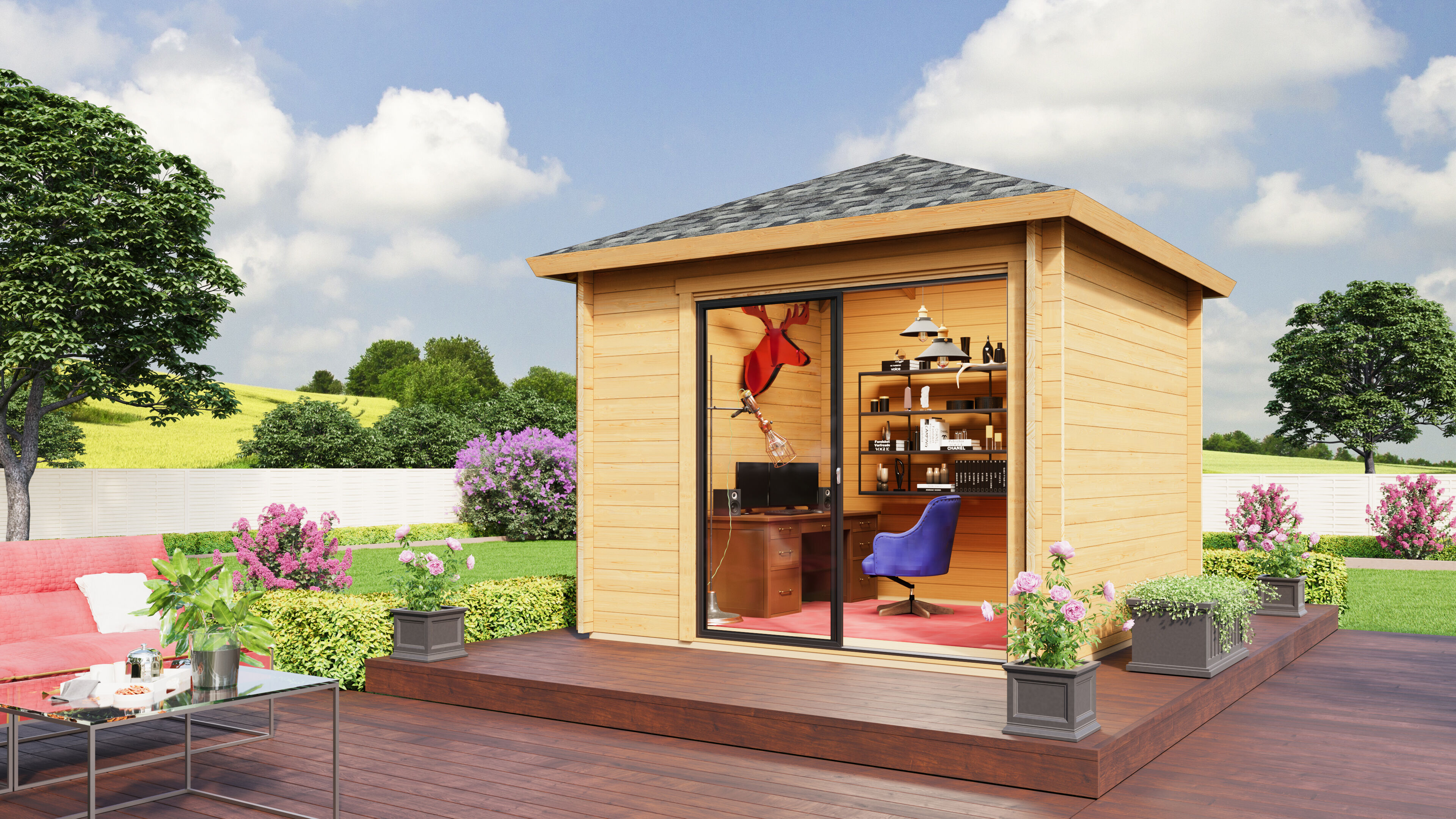 Fjordholz Gartenpavillon Modell Alu 44 A | Rabatt: 26 %