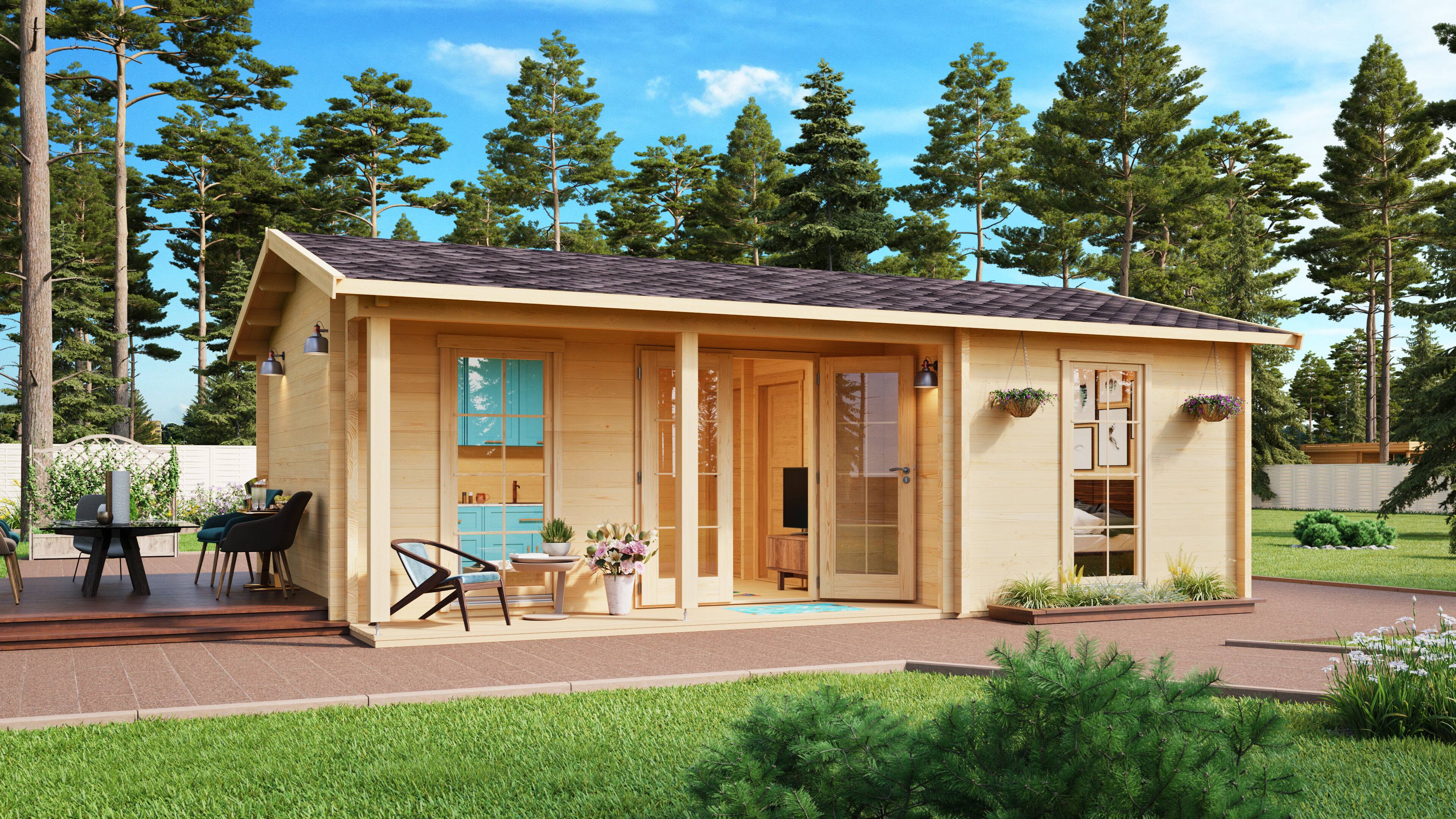 Fjordholz Ferien- und Freizeithaus  Modell Lilja 7x4m | Rabatt: 26 %