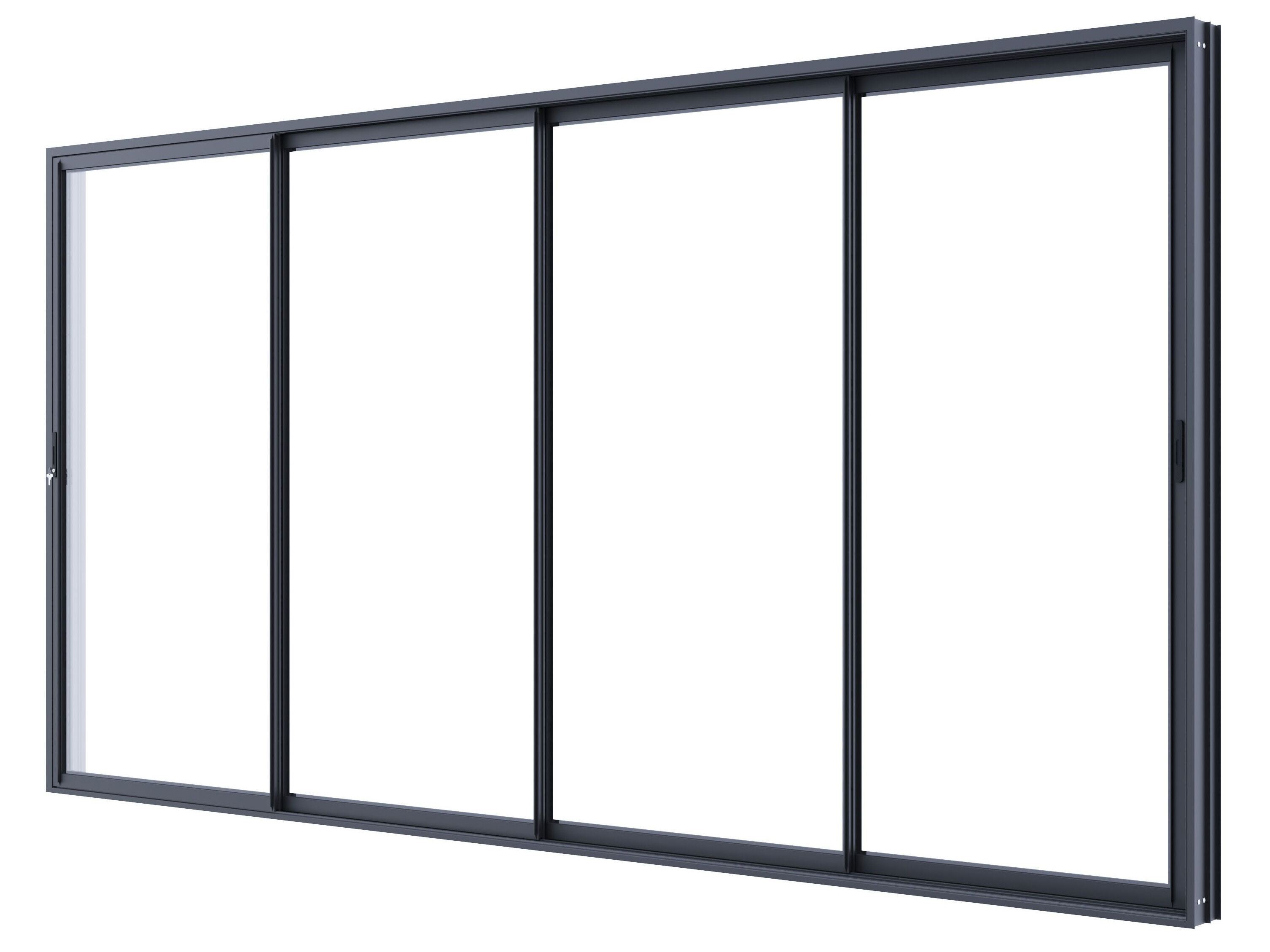 StarLine Aluminium Schiebetür 400 x 206 cm 4x2m | Rabatt: 26 %