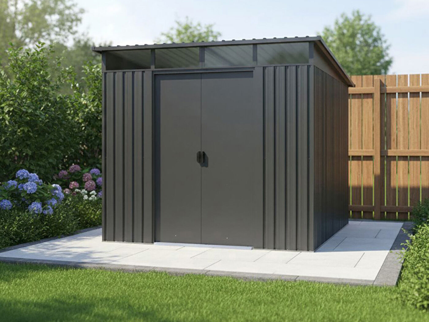 Metall Gerätehaus Modell Lübeck 4,05 m² 2x2m | Rabatt: 28 %