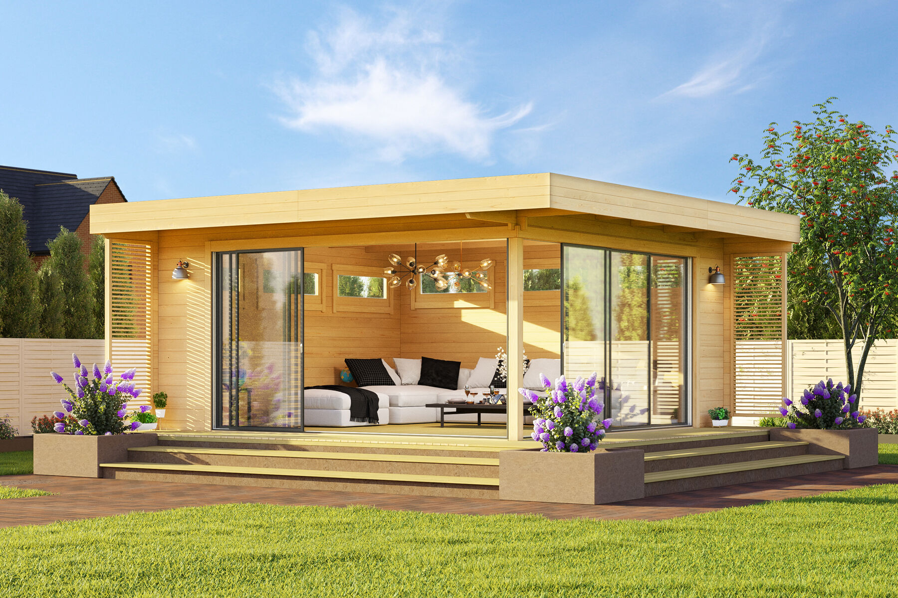Fjordholz Gartenhaus Melany Alu 44 6x4m | Rabatt: 26 %