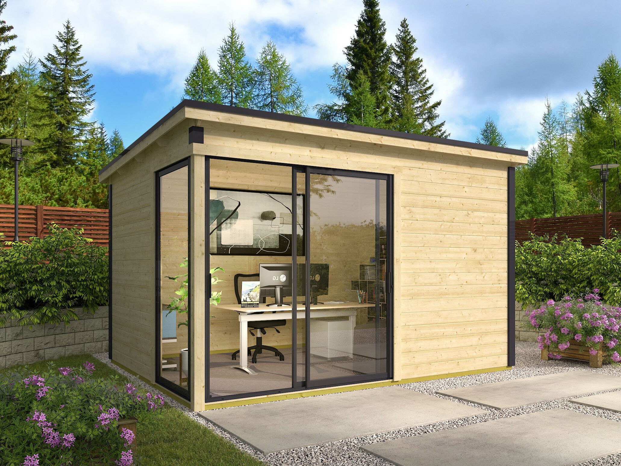 Fjordholz Gartenhaus Modell Amrum-2 4x3m | Rabatt: 26 %