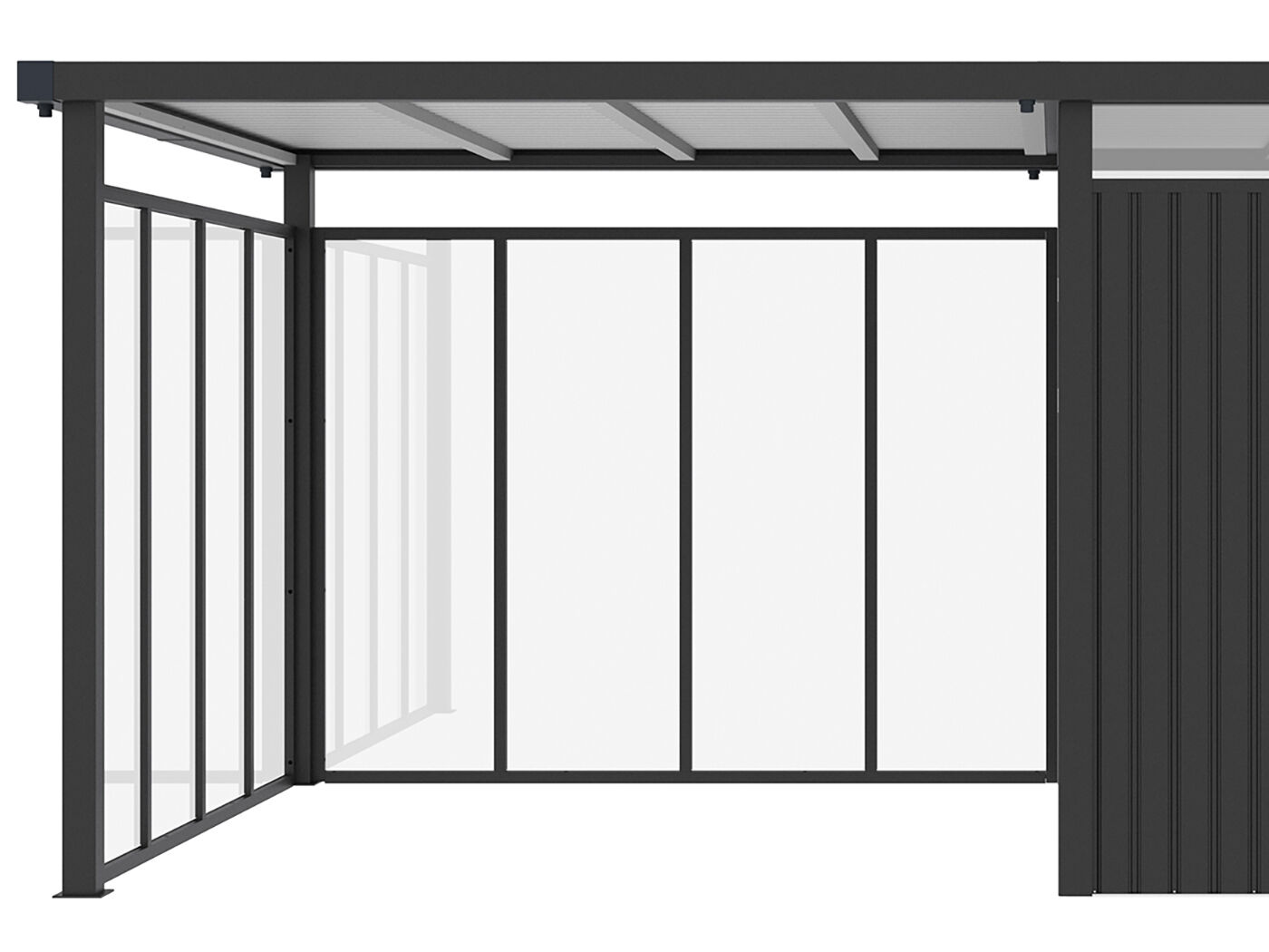 Wandset Glas für Seitendach Gerätehaus Style 7,56 | Rabatt: 24 %
