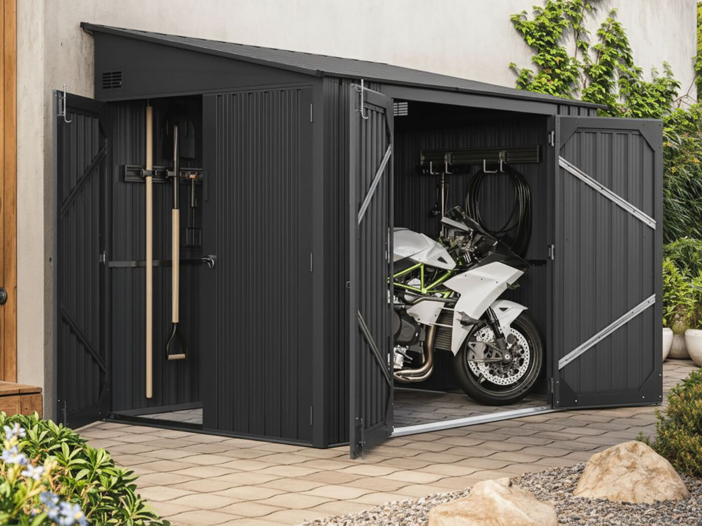 Metallgerätehaus Modell Slope 3,82 m² 3x2m | Rabatt: 26 %