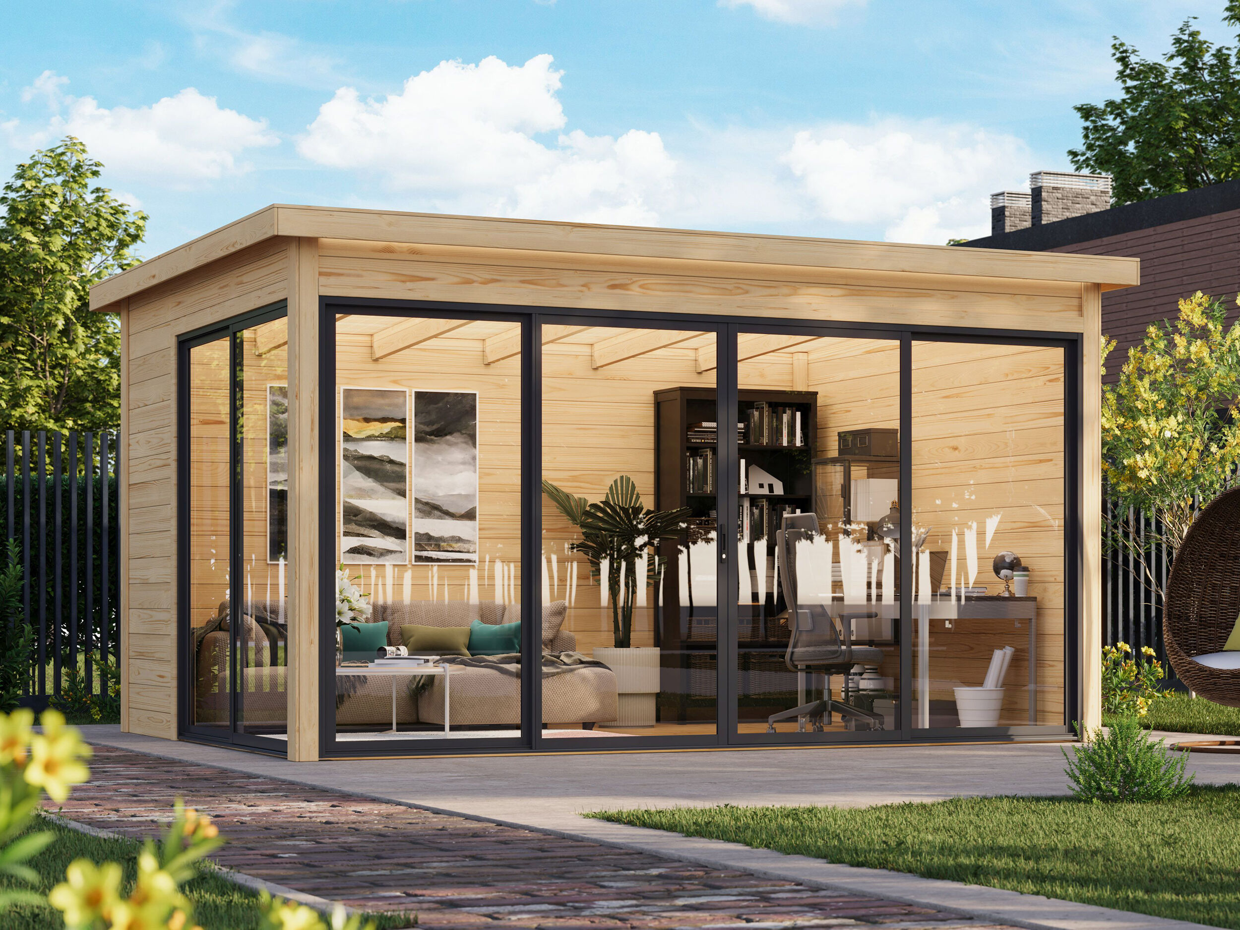 Fjordholz Gartenhaus Modell Office IsoSlide 3 | Rabatt: 26 %