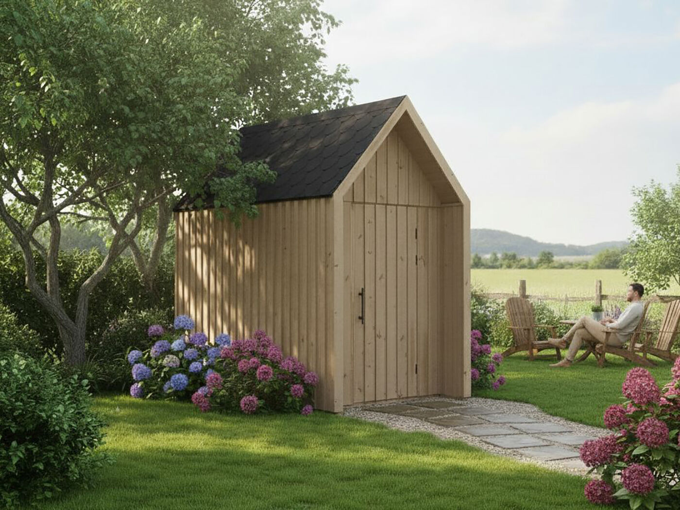 Fjordholz Garten- und Gerätehaus Modell Västervik- 2x2m | Rabatt: 26 %
