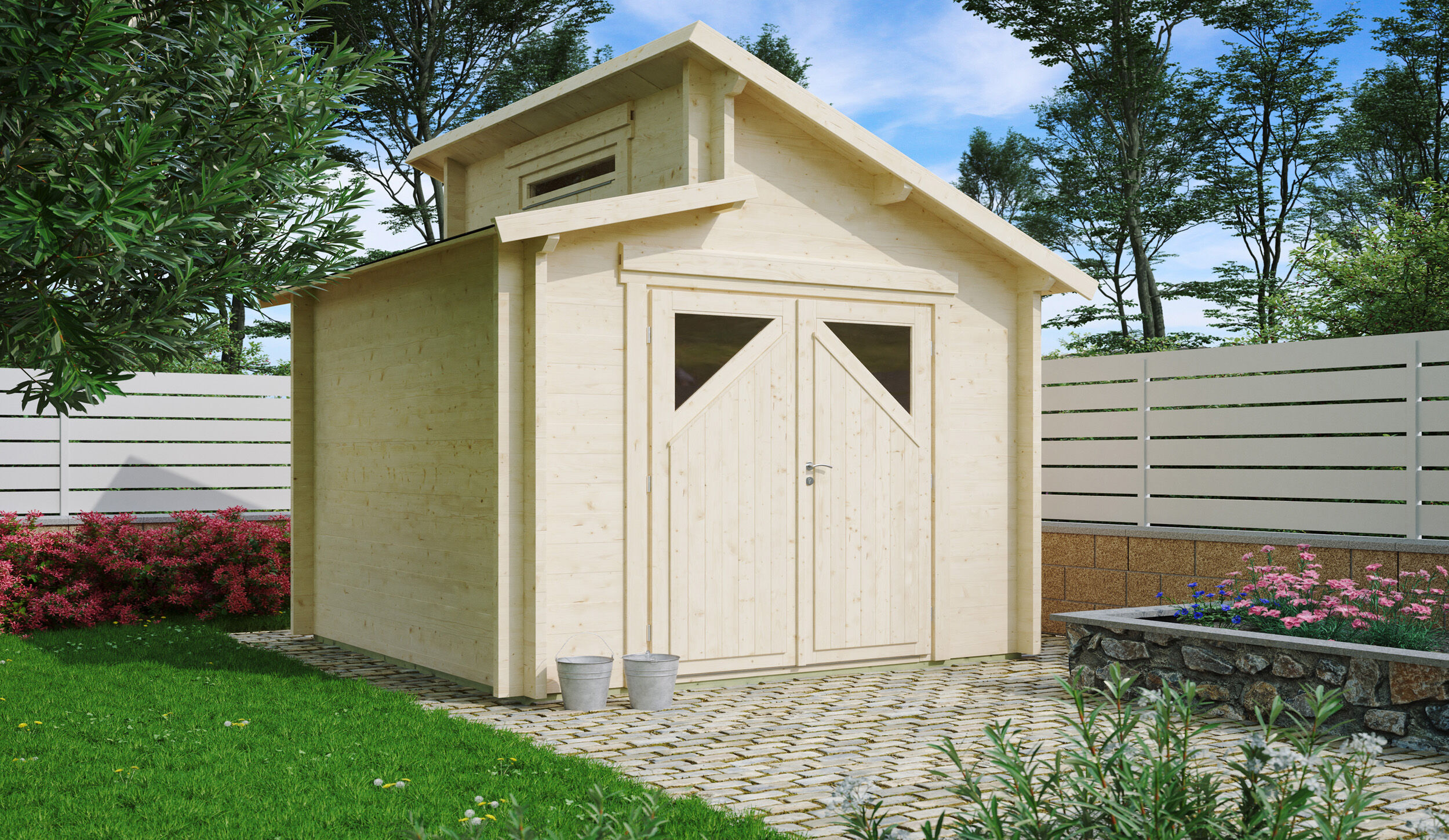 Fjordholz Gartenhaus Modell Varianta 44 B 6x4m | Rabatt: 26 %