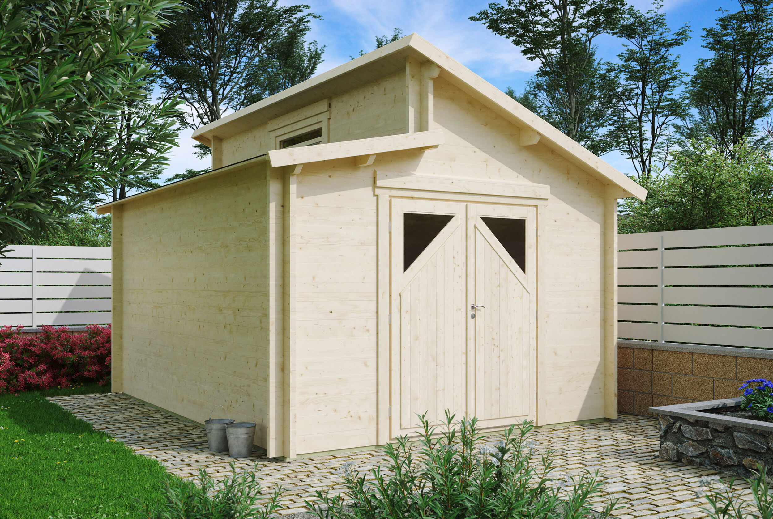 Fjordholz Gartenhaus Modell Varianta 44 E 4x3m | Rabatt: 26 %