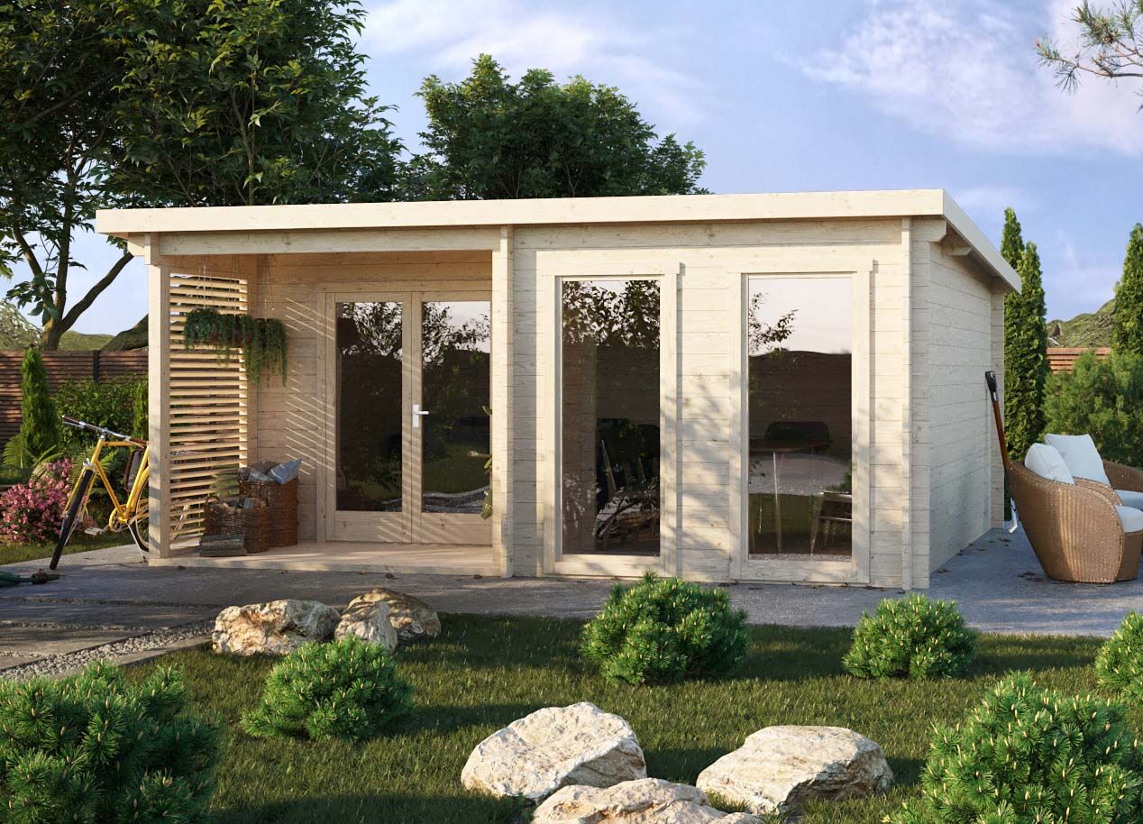 Fjordholz Gartenhaus Modell Alba 44 6x3m | Rabatt: 26 %