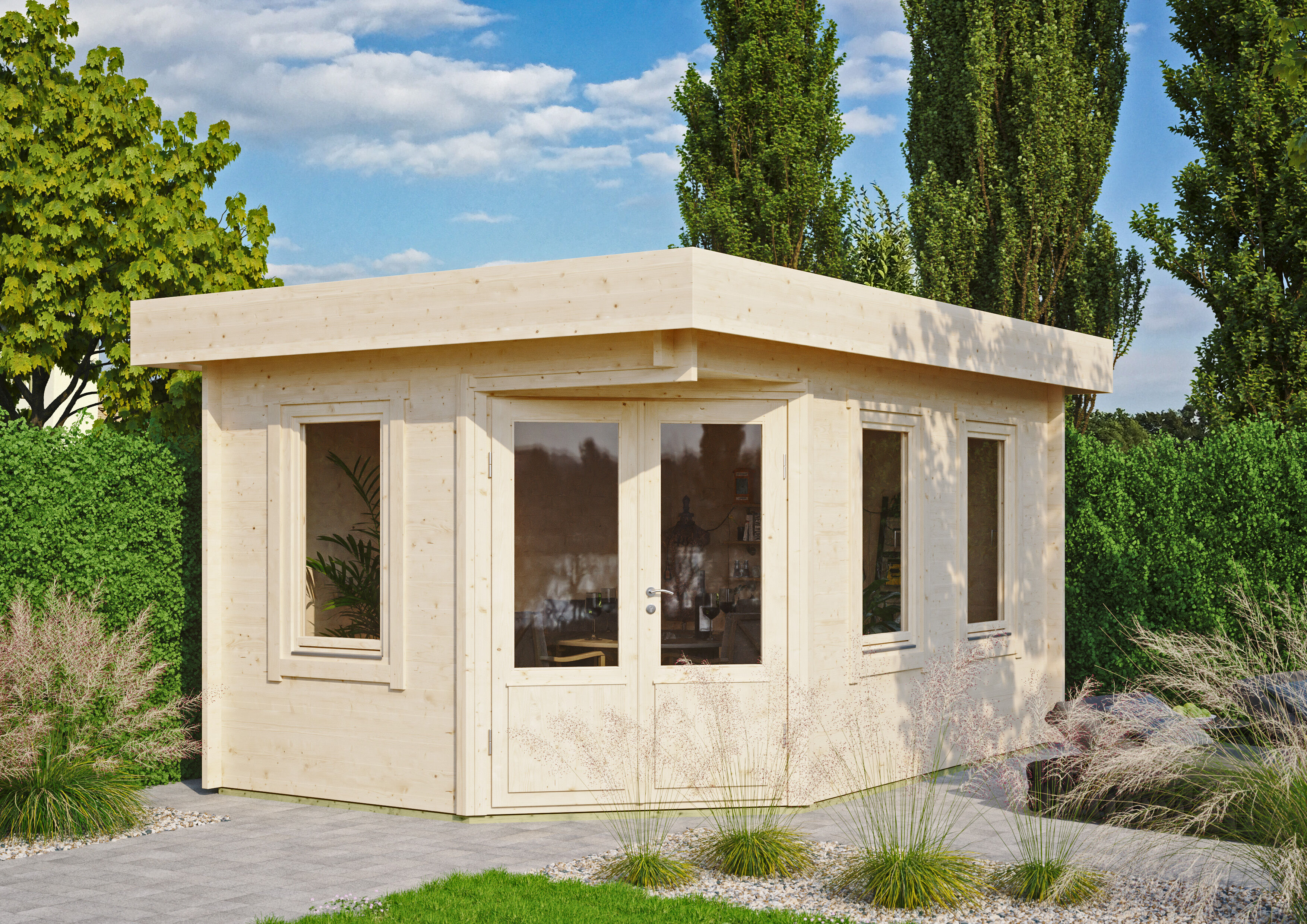 Fjordholz Gartenhaus Modell Nora 44 B Klassik 6x4m | Rabatt: 26 %