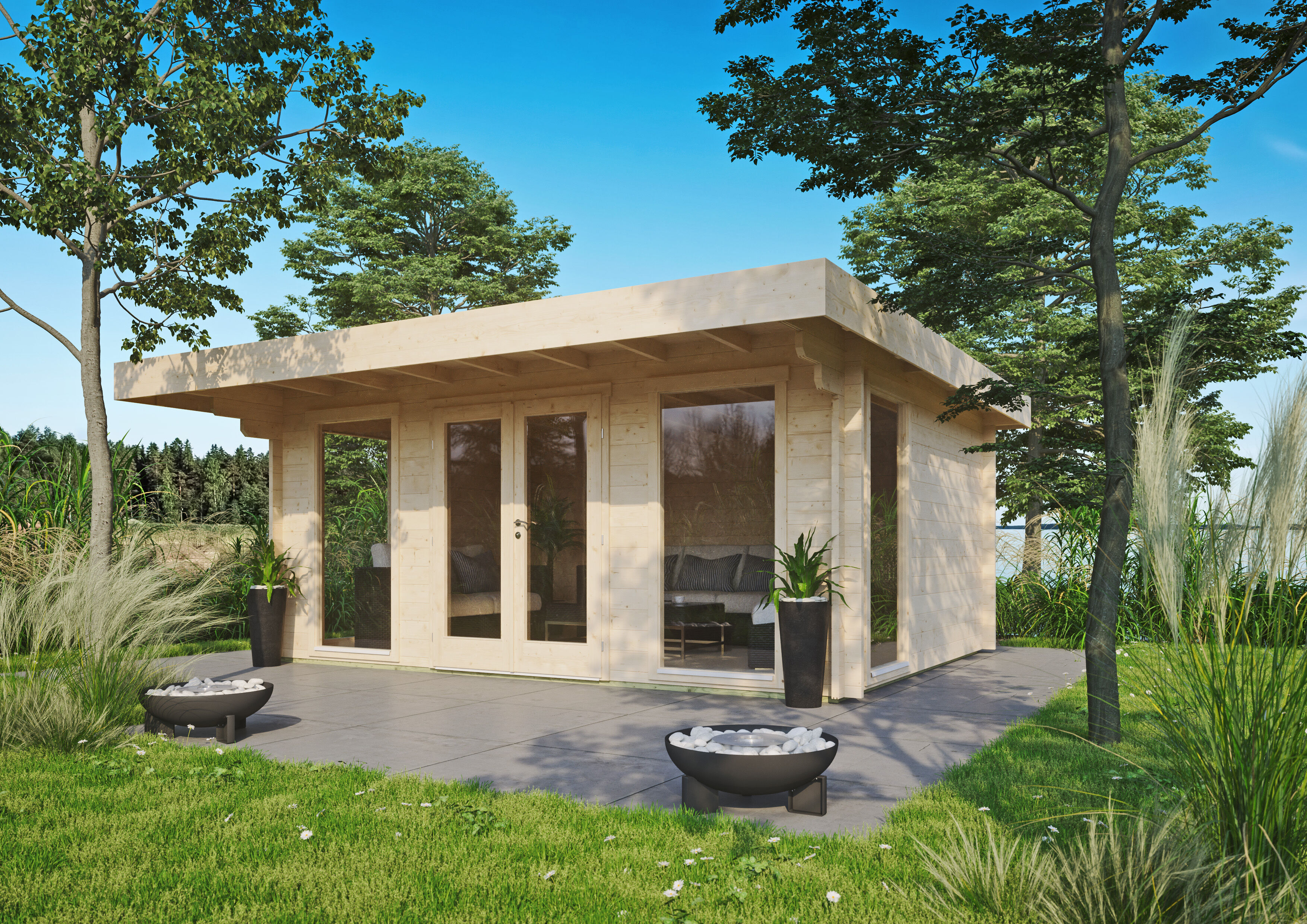 Fjordholz Gartenhaus Modell Greta 44 B 6x4m | Rabatt: 26 %