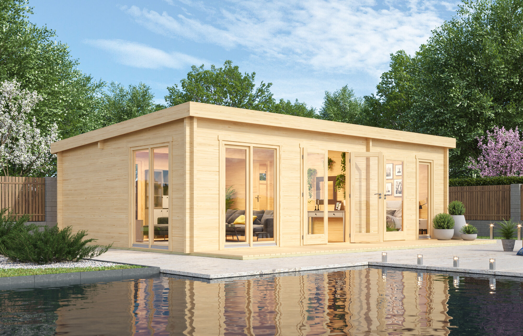 Fjordholz Gartenhaus Modell Henning 44 6x4m | Rabatt: 26 %