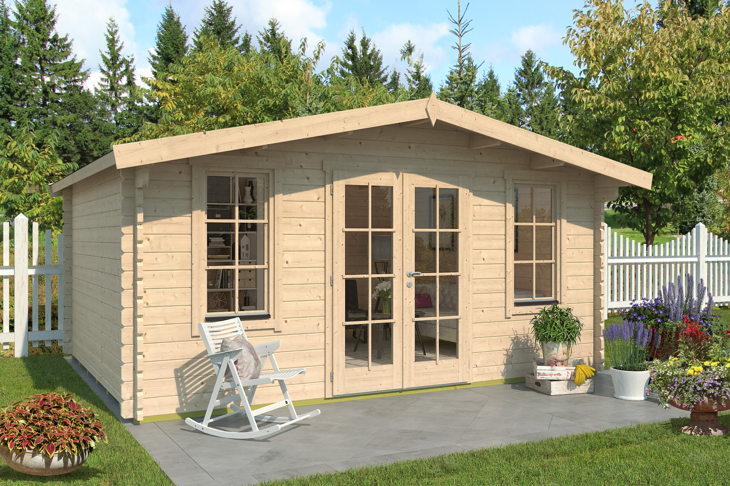Fjordholz Gartenhaus Modell Agnes 44 5x3m | Rabatt: 26 %