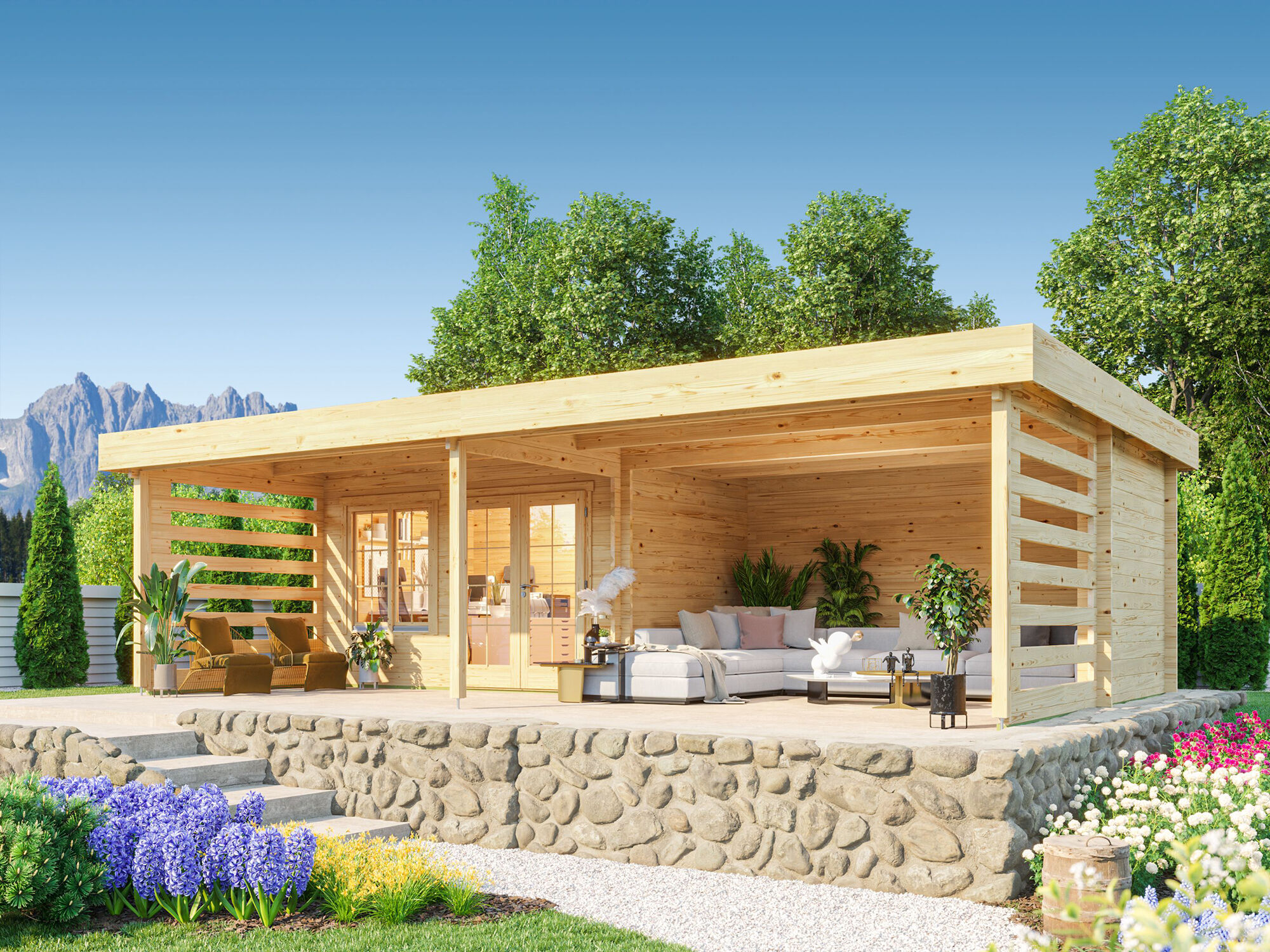 Fjordholz Gartenhaus Modell Jonte 44 8x5m | Rabatt: 26 %