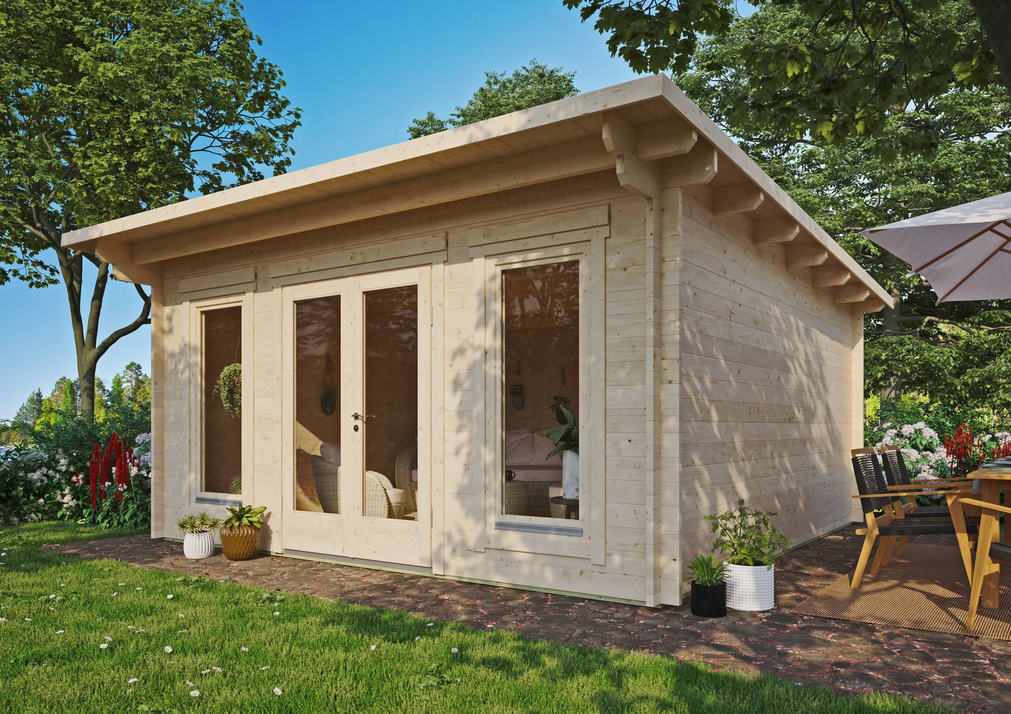 Fjordholz Gartenhaus Modell Jacob 44 F 5x5m | Rabatt: 26 %