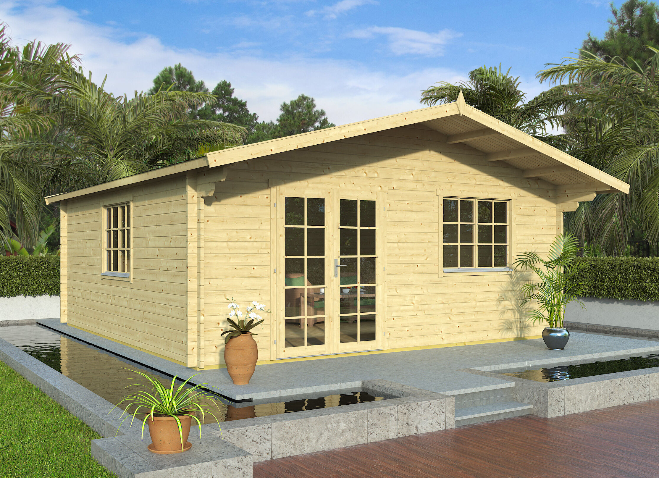 Fjordholz Gartenhaus Modell Rocky 44 5x4m | Rabatt: 26 %