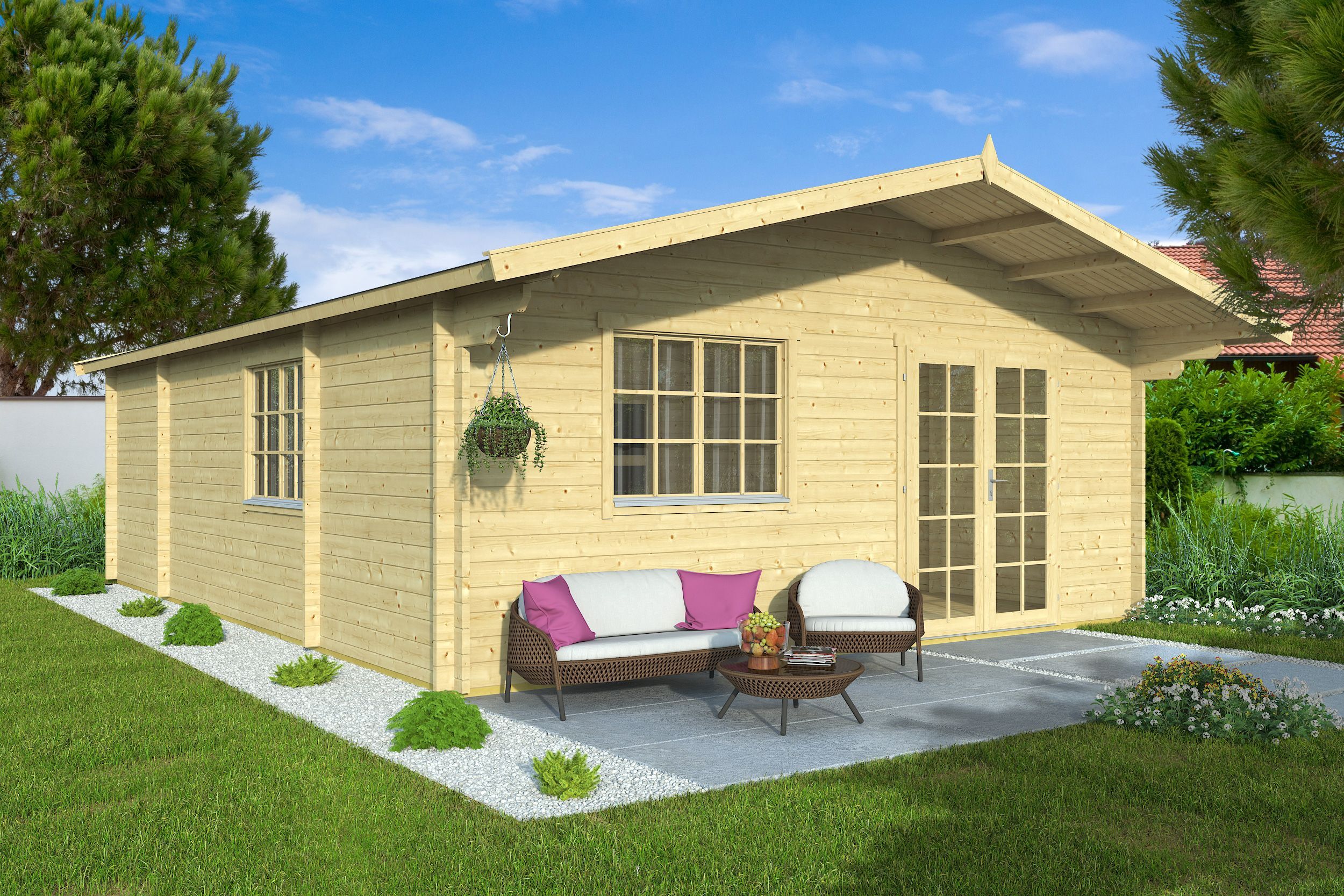 Fjordholz Gartenhaus Modell Raik 44 6x4m | Rabatt: 26 %