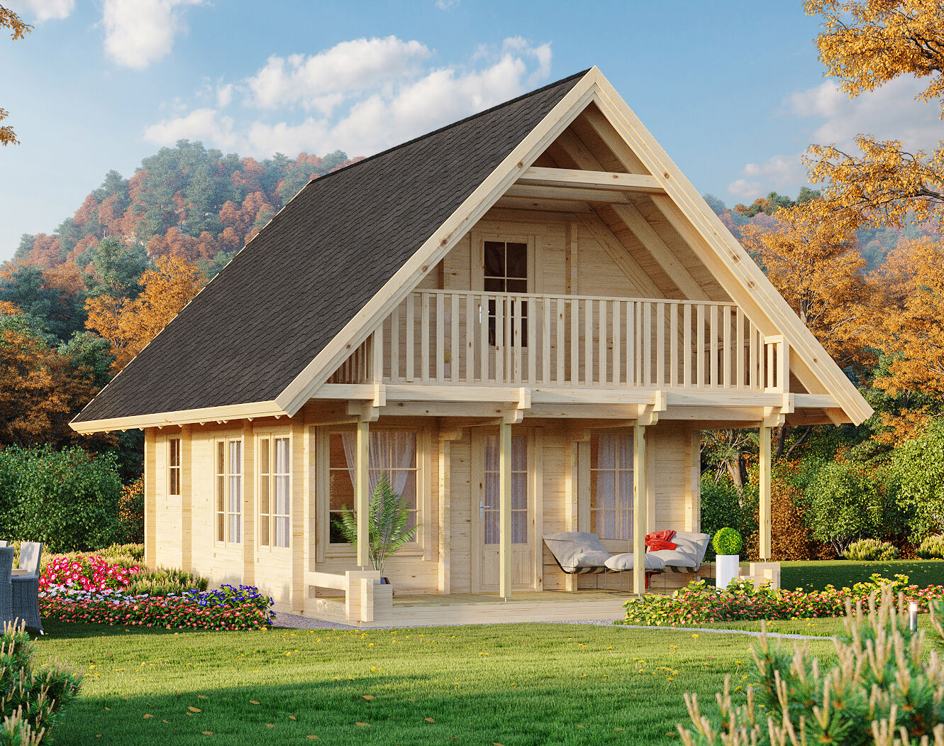 Fjordholz Ferien- und Freizeit Holzhaus Modell Ber 6x4m | Rabatt: 26 %