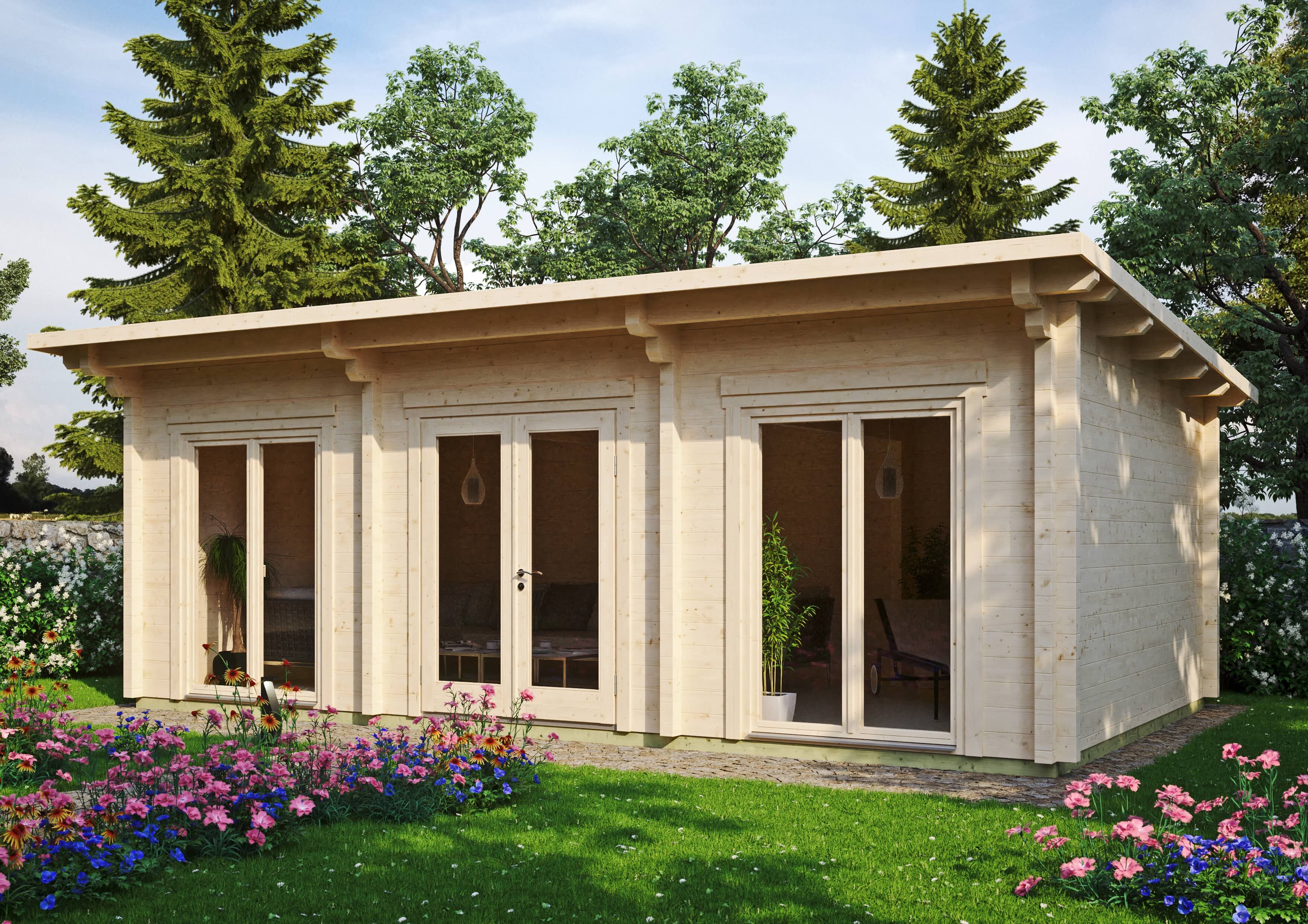 Fjordholz Gartenhaus Modell Jacob 90 H 7x4m | Rabatt: 26 %
