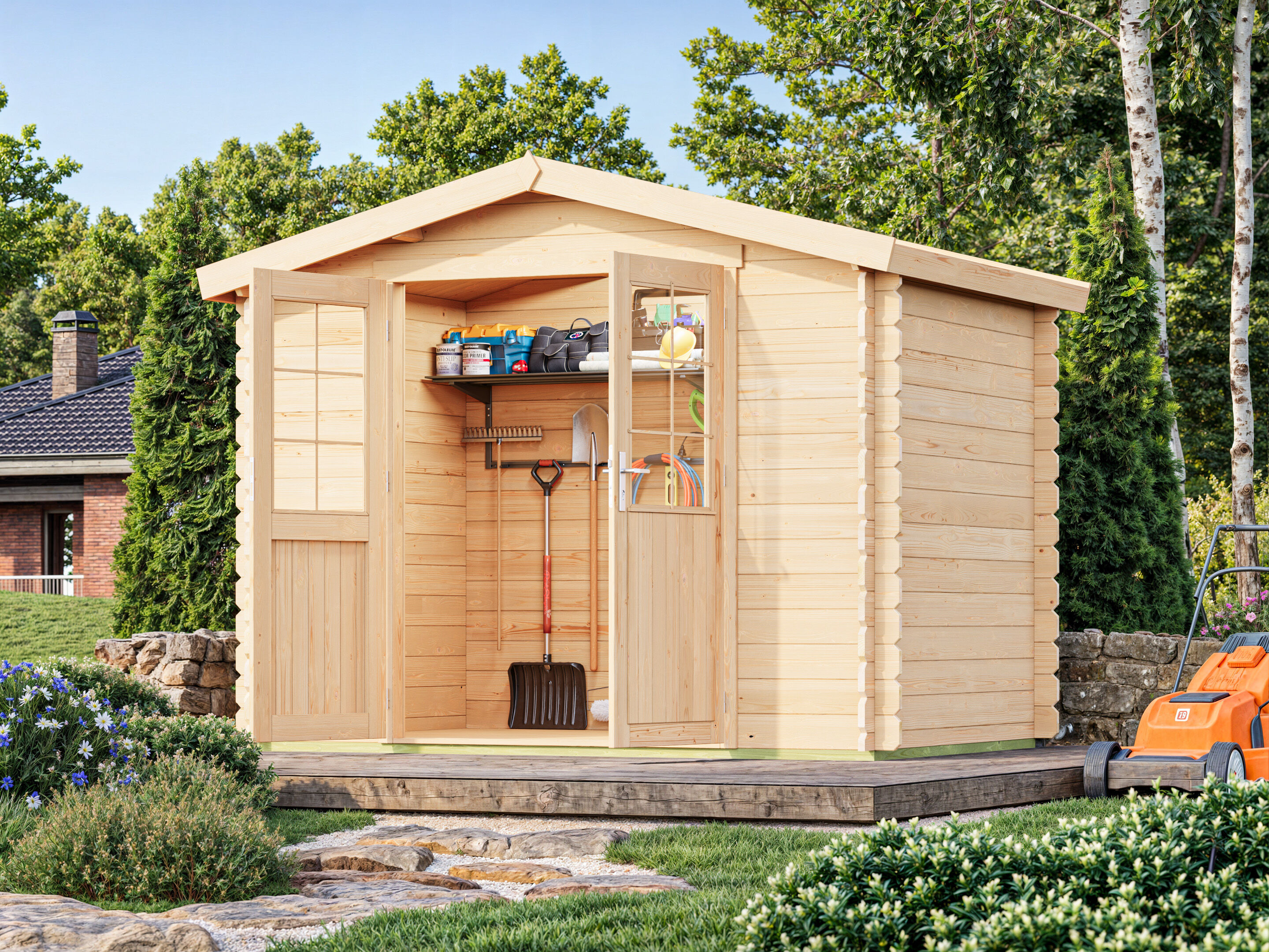 Fjordholz Gartenhaus Modell Bente 28 A 3x2m | Rabatt: 26 %