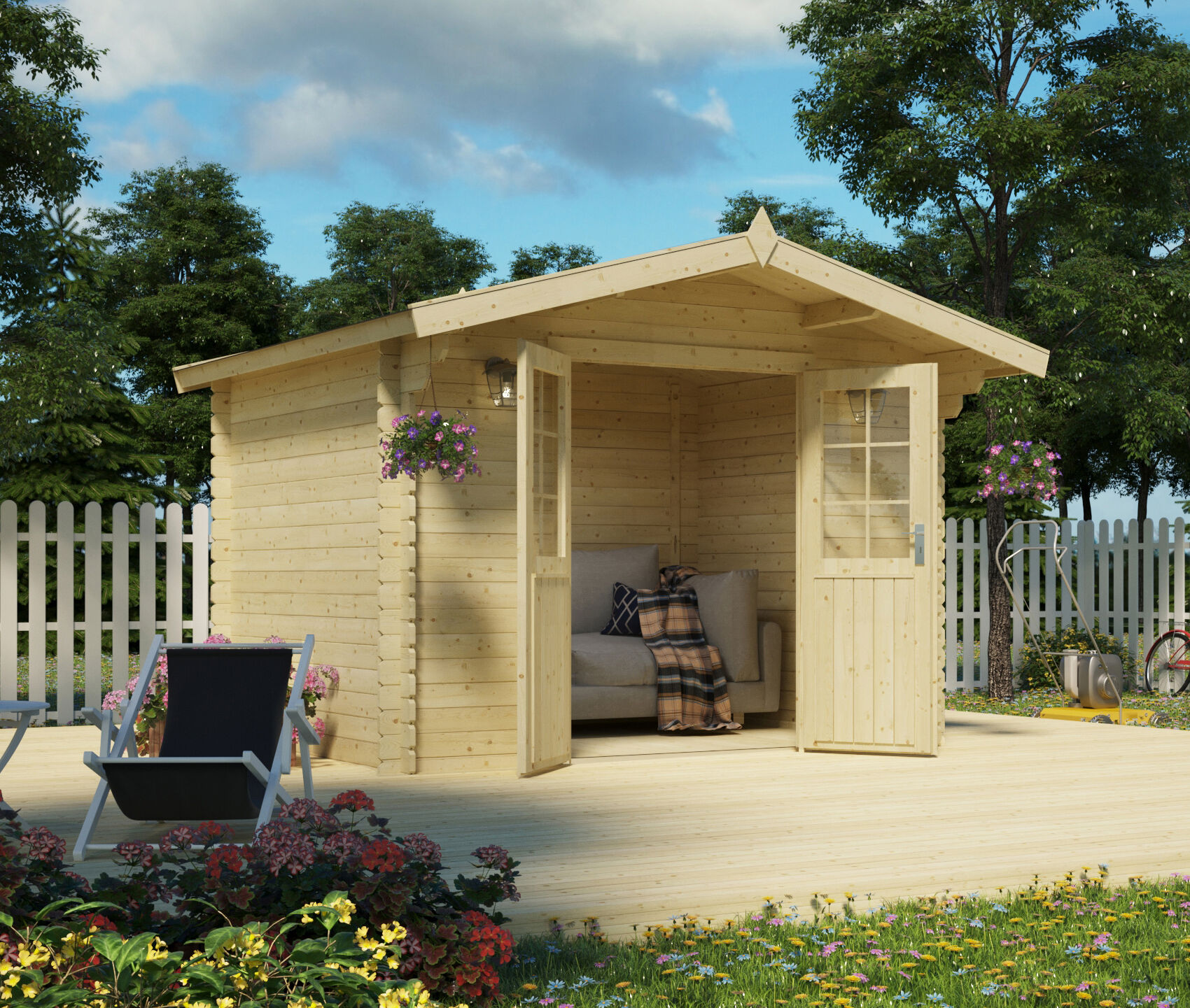 Gartenhaus Modell Kenly 28 3x3m | Rabatt: 26 %