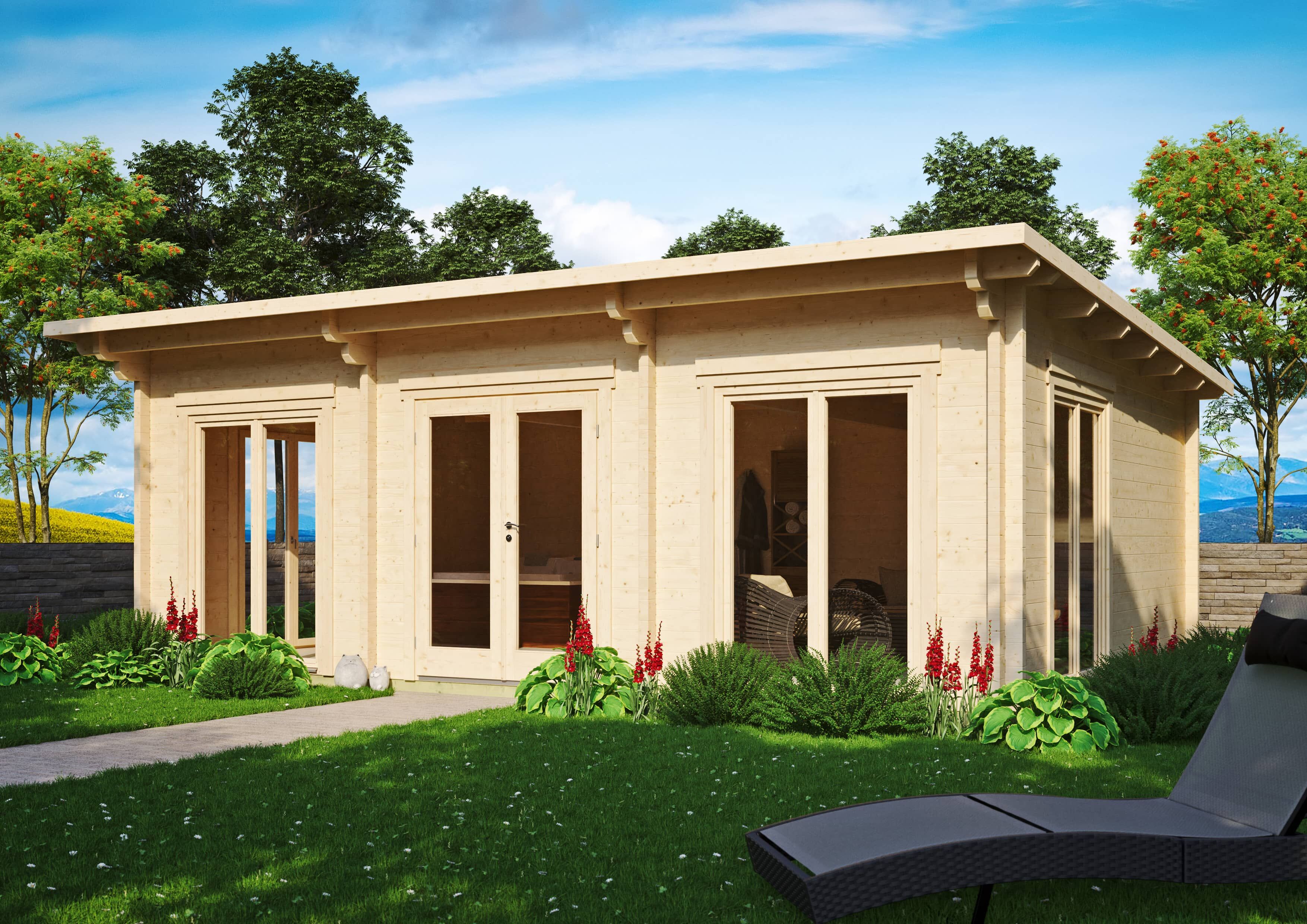 Fjordholz Gartenhaus Modell Jacob 70 I 7x5m | Rabatt: 26 %