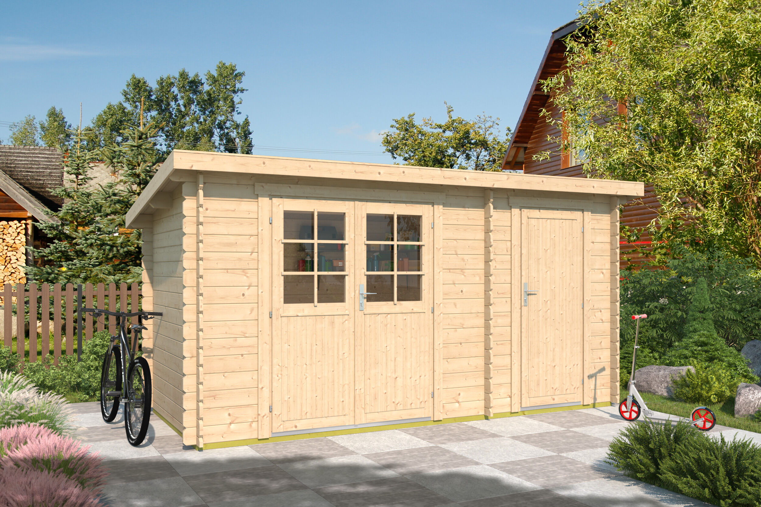 Fjordholz Gartenhaus Modell Annika 28 B 3x2m | Rabatt: 26 %