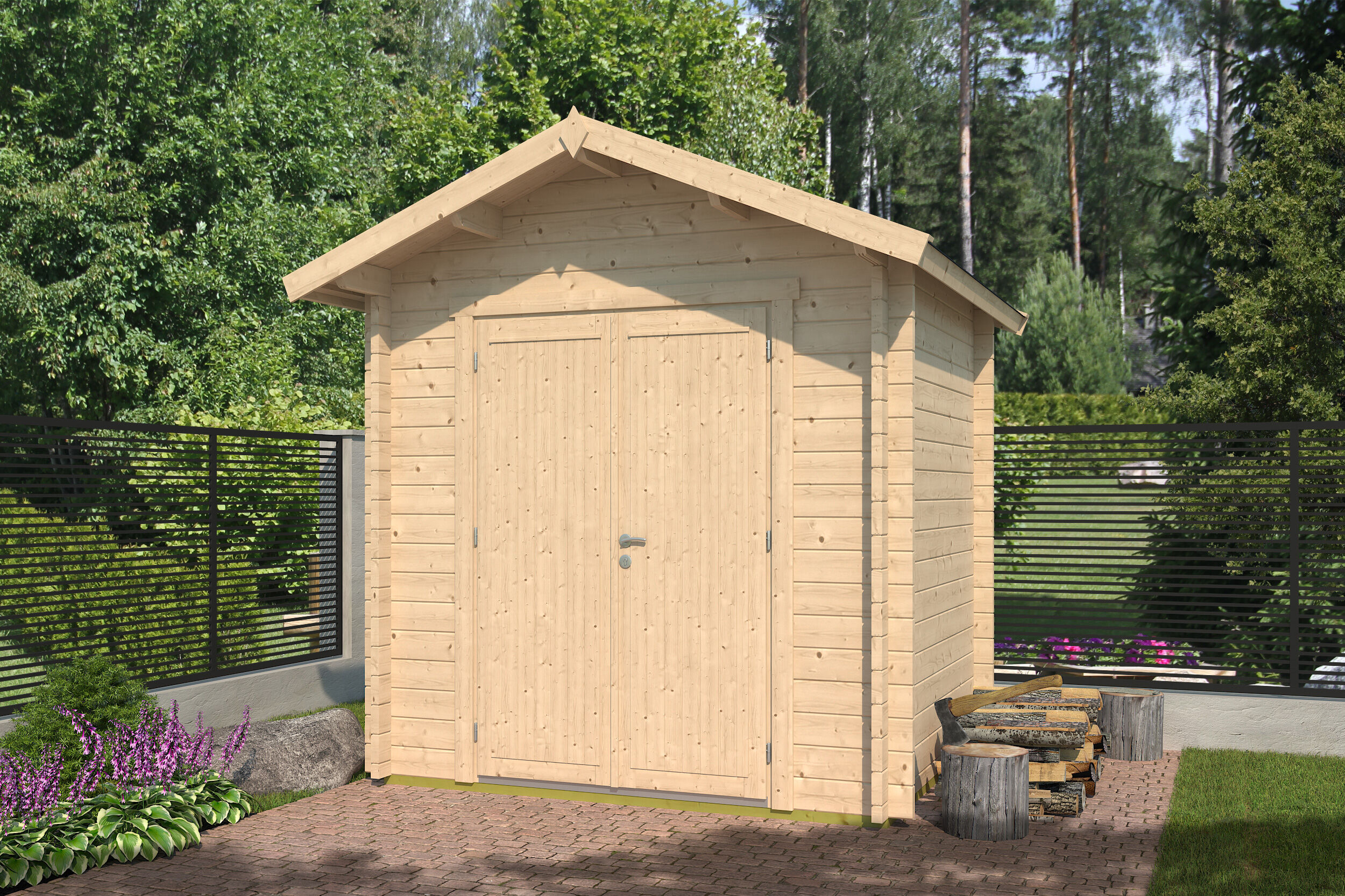 Fjordholz Gartenhaus Modell Lexi 44 C Premium 6x4m | Rabatt: 26 %