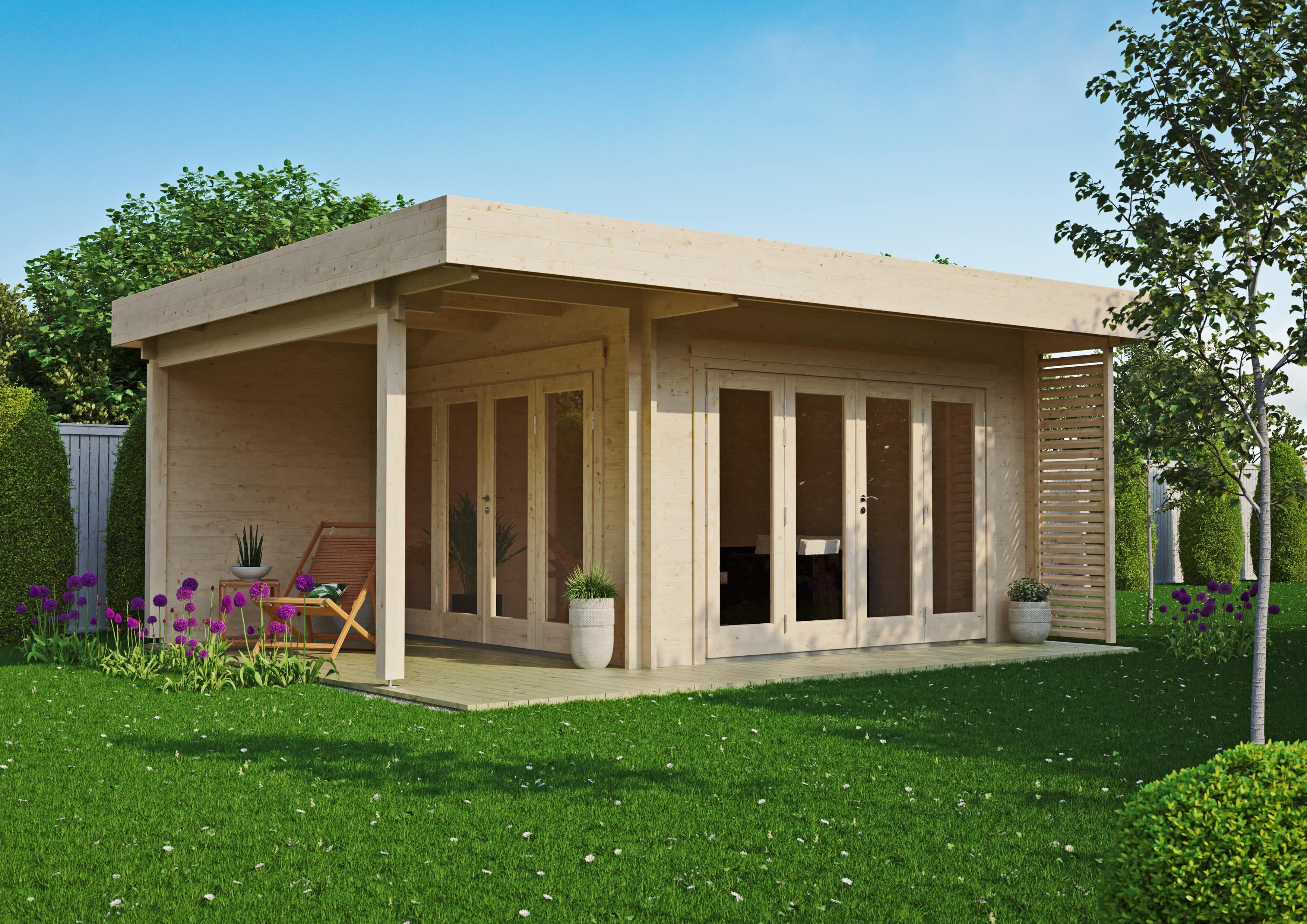 Fjordholz Gartenlounge Modell Sandra 44 B 6x4m | Rabatt: 26 %