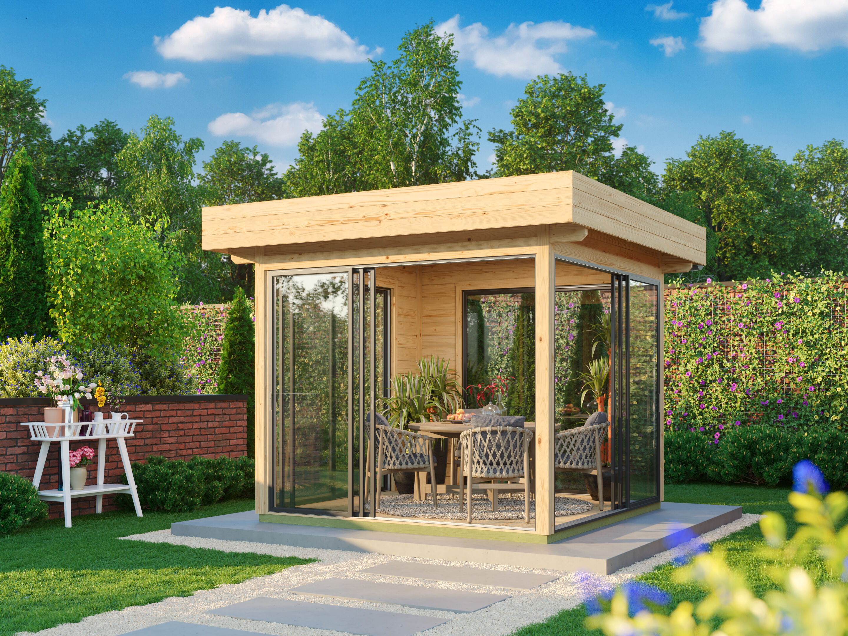 Fjordholz Glaspavillon Alu 44 A | Rabatt: 26 %